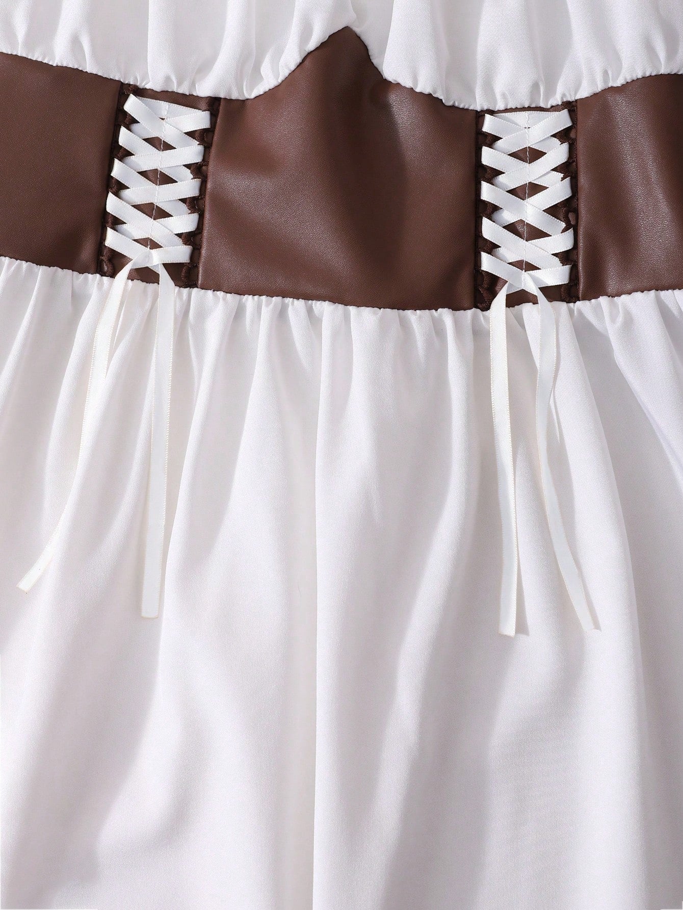 Big Girls Puff Sleeve Corset Waist Midi Dress - Ivory | 21 Century ...