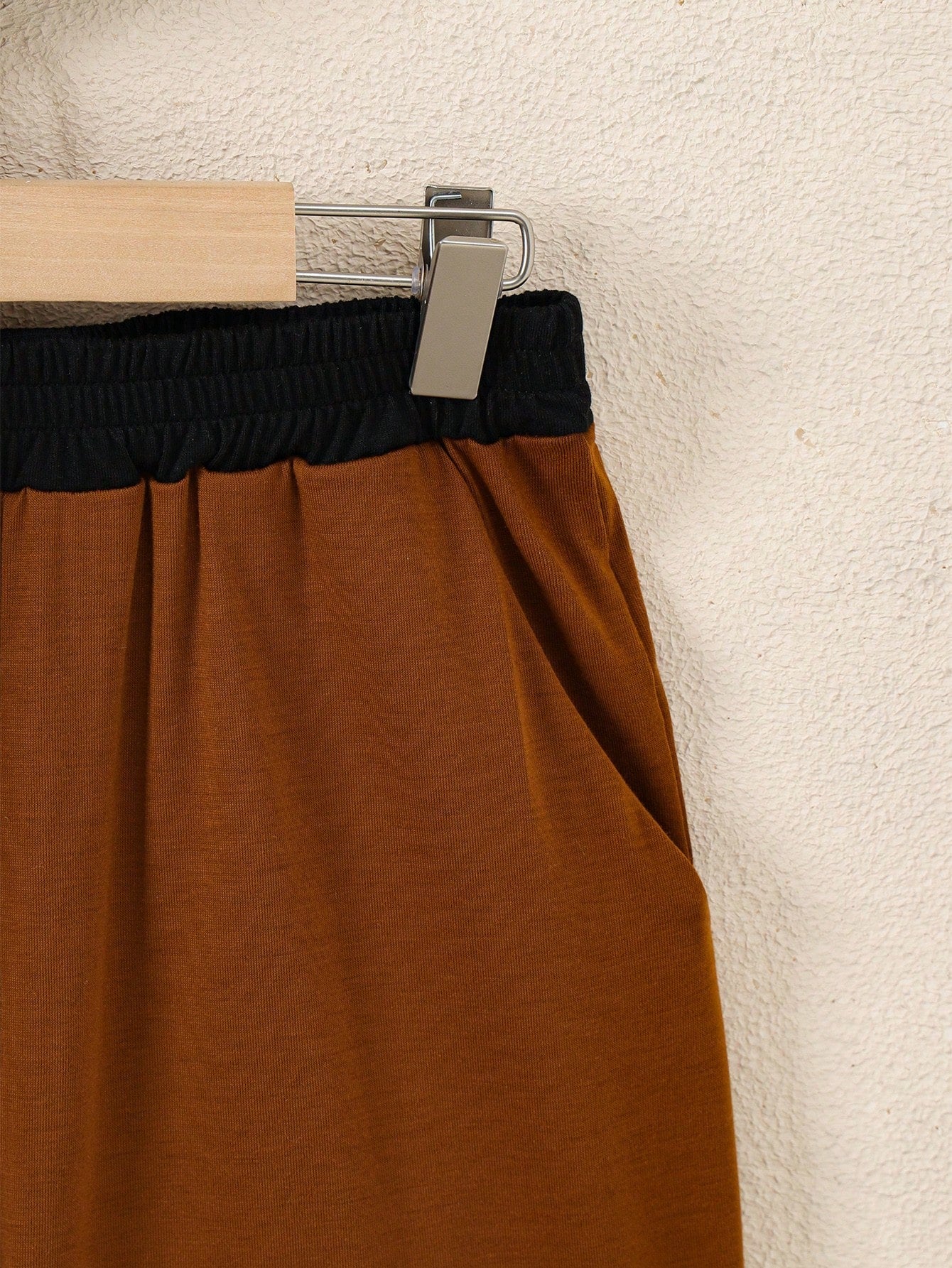 2pcs Boys Colourblock Chest Pocket T-Shirt & Shorts Set - Ochre | 2...