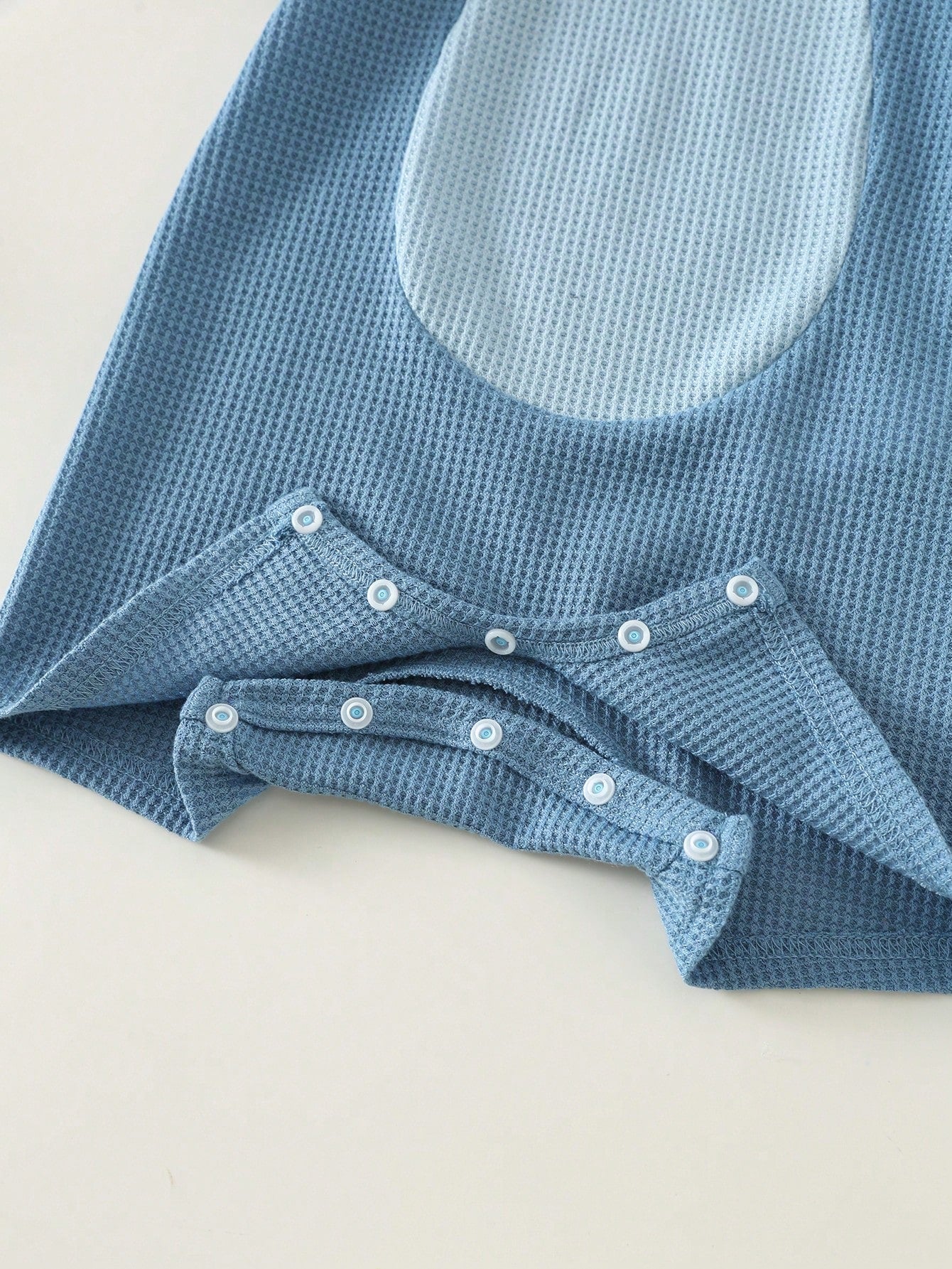 Unisex Monster Character Waffle Knit Hooded Romper - Cerulean | 21 ...