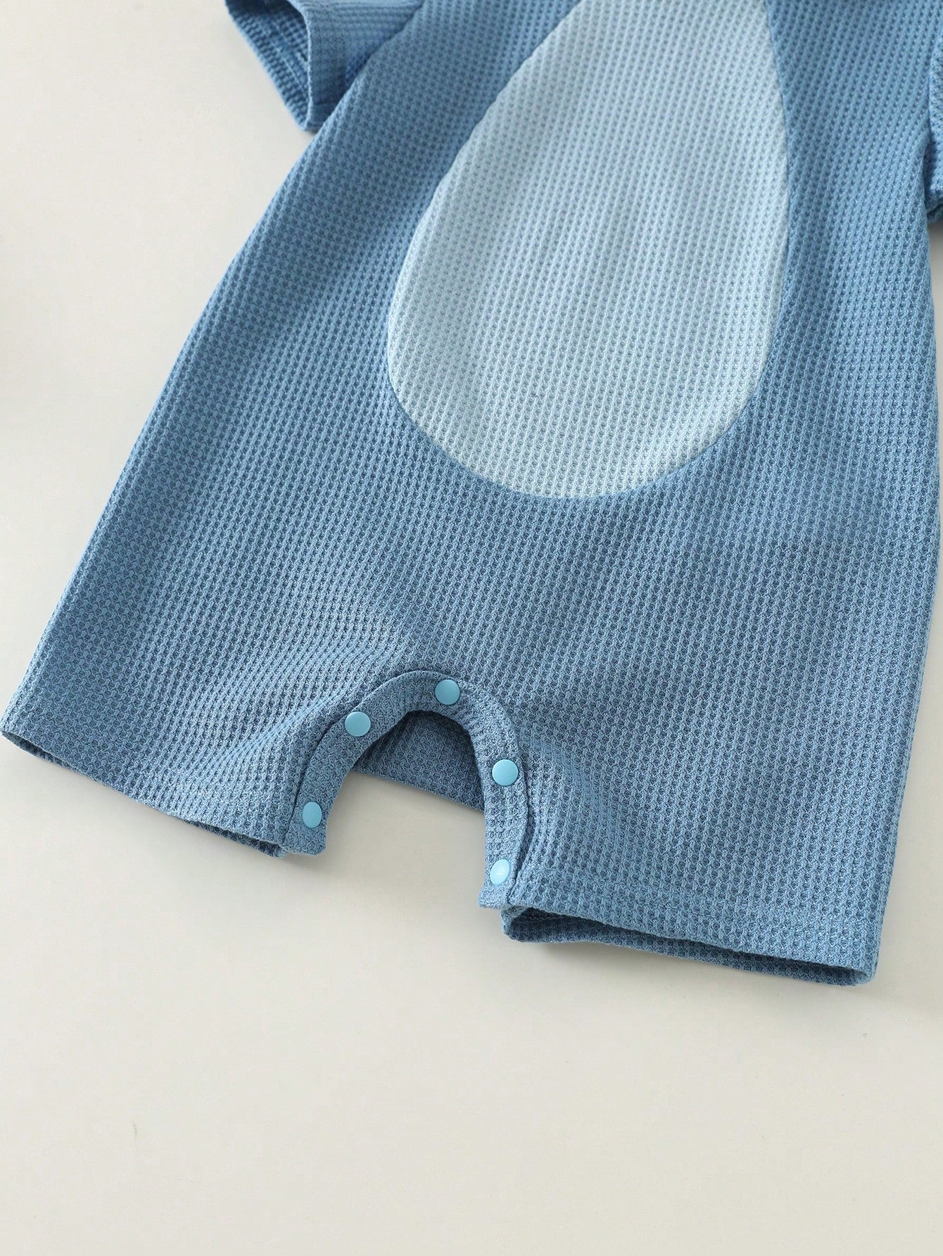 Unisex Monster Character Waffle Knit Hooded Romper - Cerulean | 21 ...