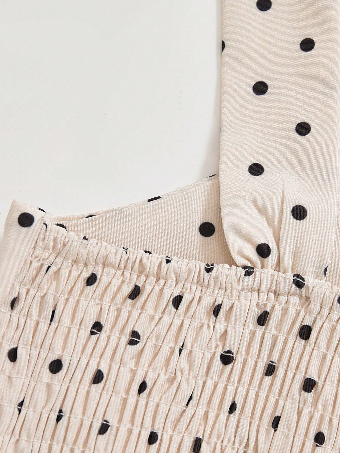 Big Girls Polka Dot Crossover Halter Pleated Maxi Jumpsuit - Ecru |...