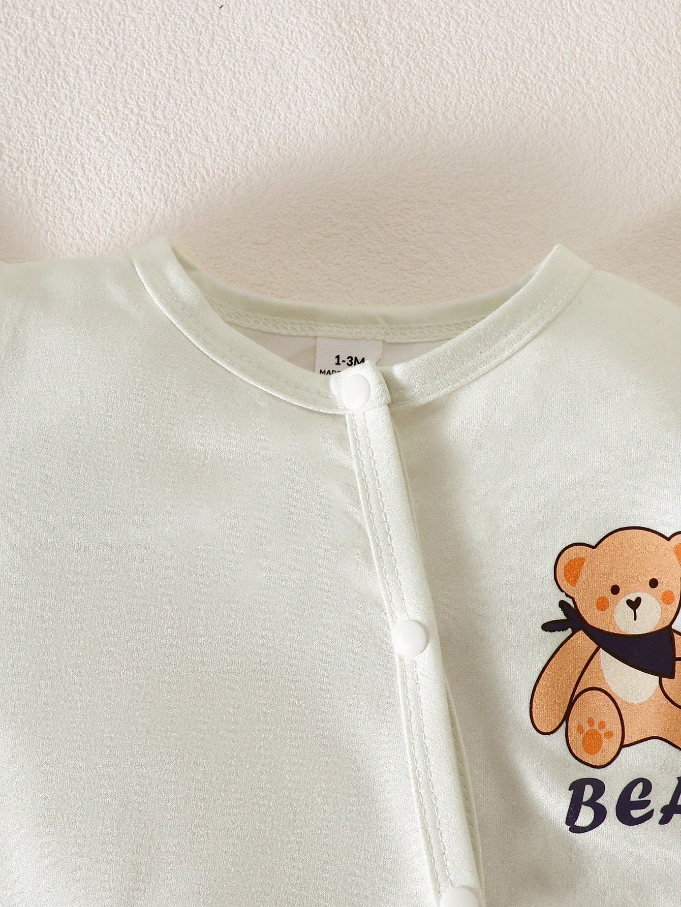 Baby Boys Bear Print Layette Gift Set - Ivory