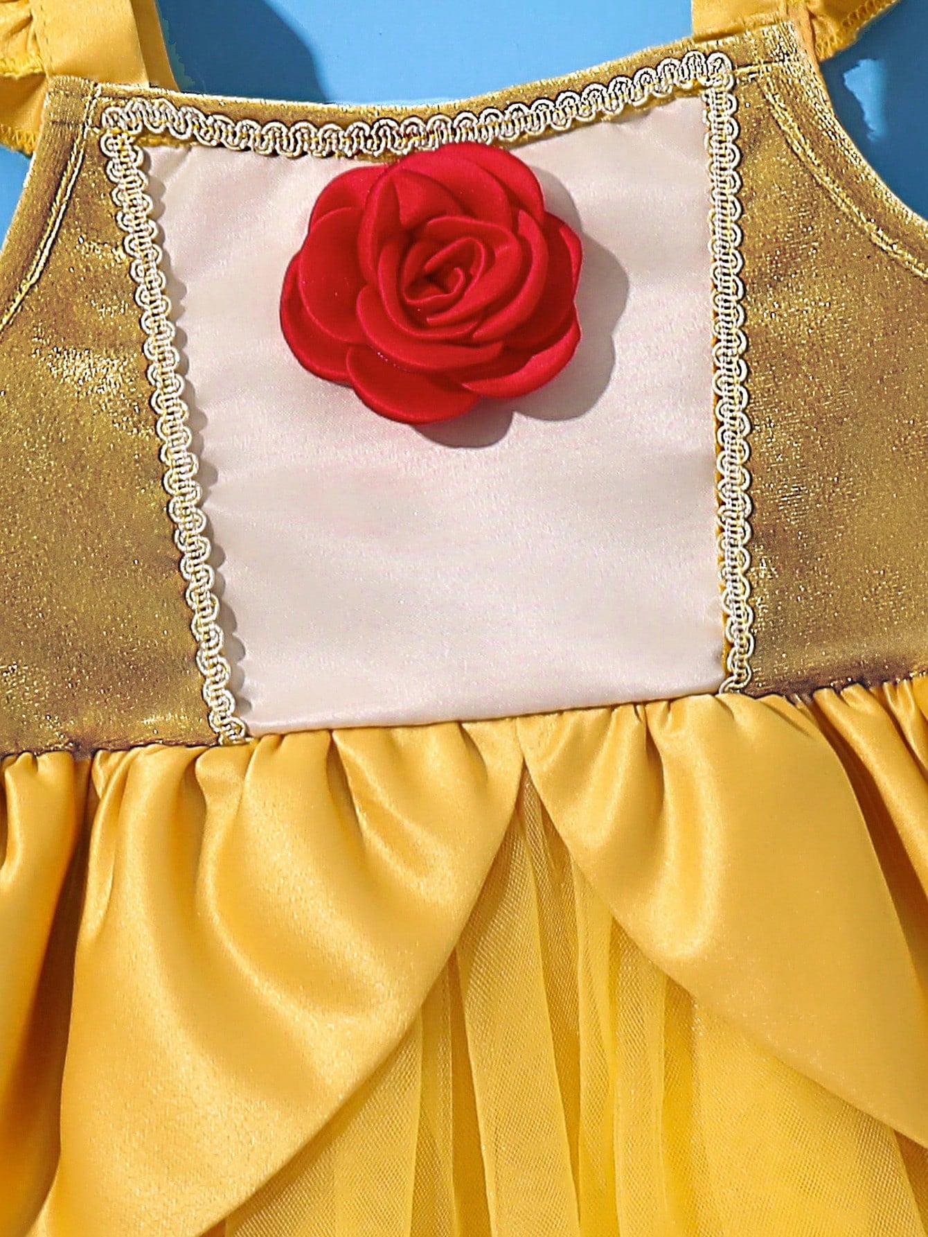 Baby Girls Rose Appliqué Tutu Romper Dress - Marigold | 21 Century ...