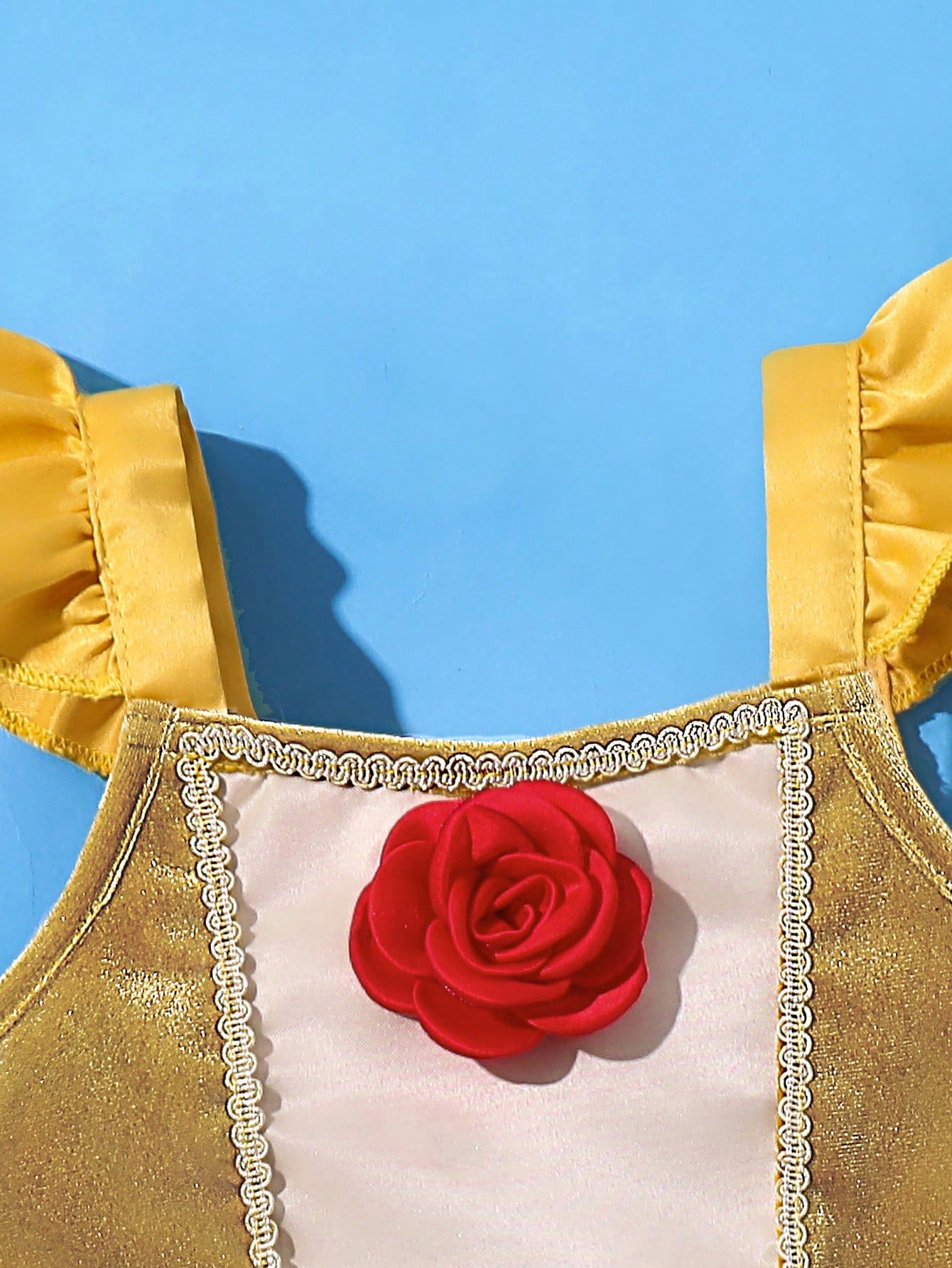 Baby Girls Rose Appliqué Tutu Romper Dress - Marigold | 21 Century ...