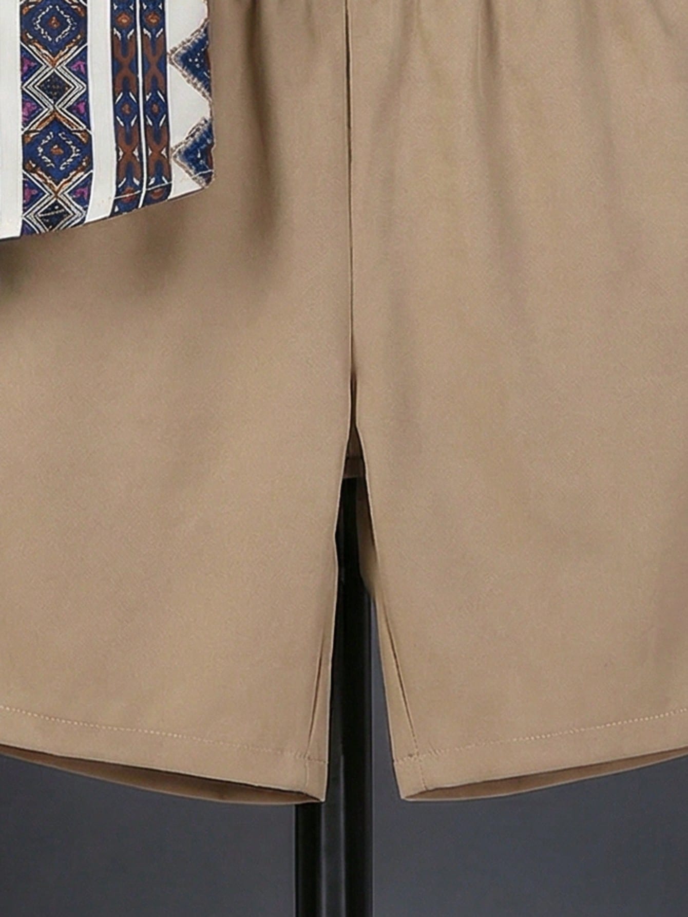 2pcs Boys Aztec Print Shirt & Chino Shorts Set - Ecru | 21 Century ...