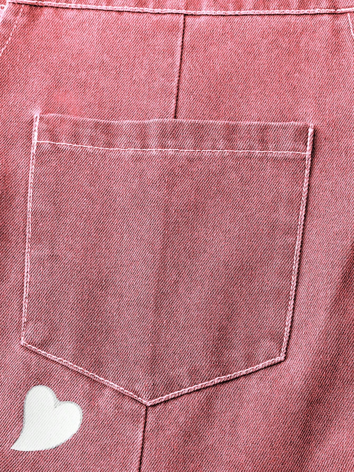 Big Girls Butterfly Print Wide-Leg Denim Dungaree - Dusty Rose | 21...