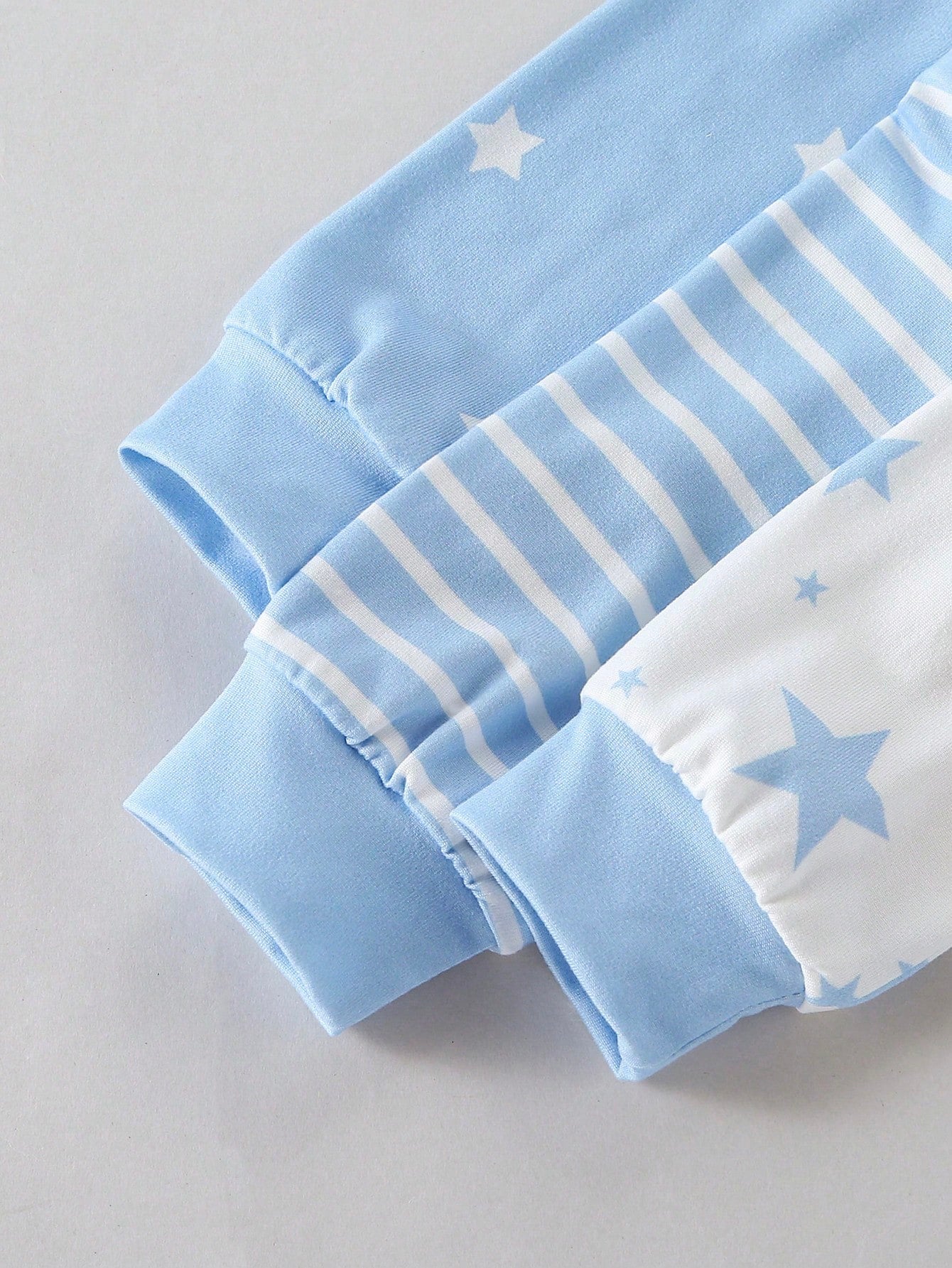 3pcs Baby Boys Star Print Footed Sleepsuit Set - Cerulean | 21 Cent...