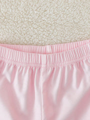 2pcs Girls Sequin Butterfly Embroidered Top & Pants Set - Blush | 2...