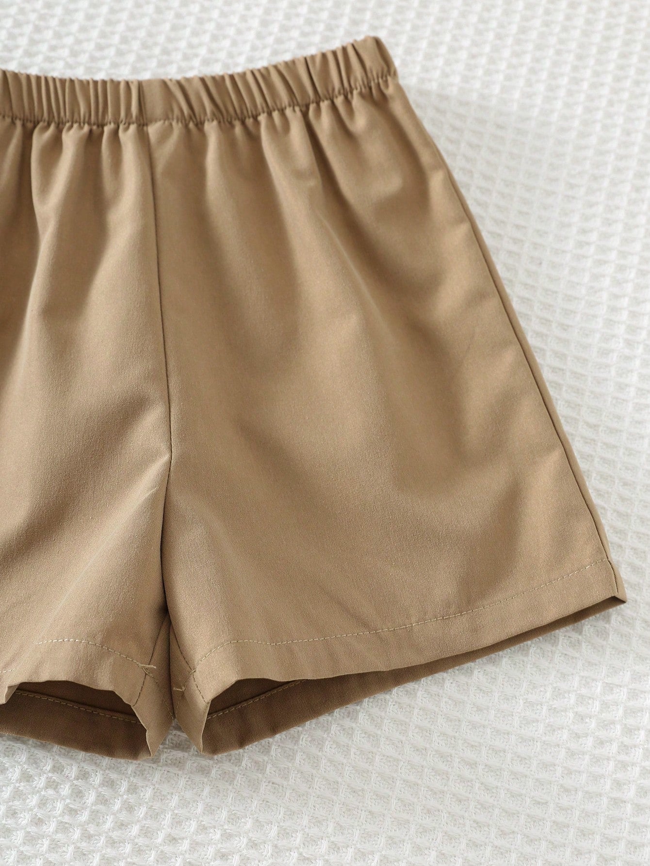 Boys Palm Print Resort Collar Shirt & Shorts - Isabelline