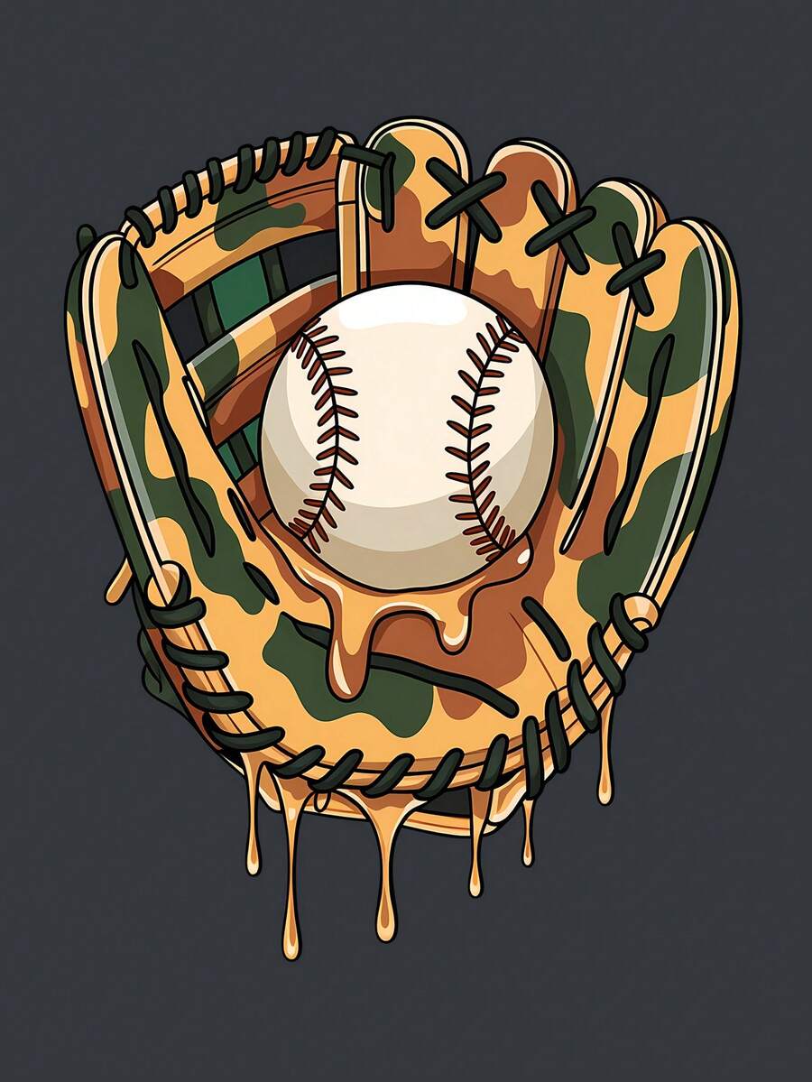 2pcs Boys Camo Baseball Graphic Tee & Shorts Set - Graphite | 21 Ce...