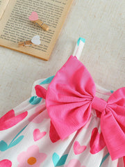 Girls Heart Floral Print Bow Cami Dress - Ivory | 21 Century Kids