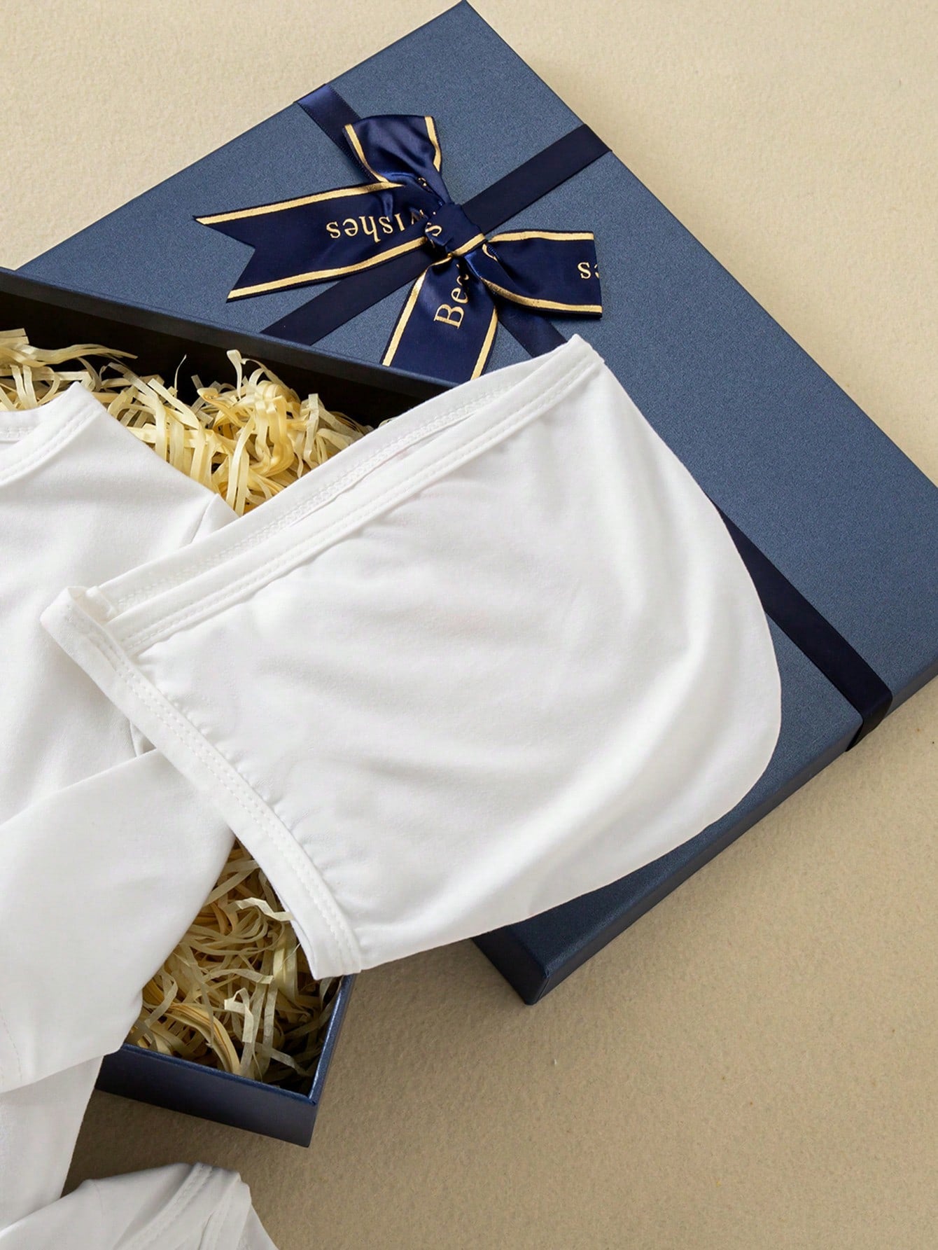 5pcs Baby Boys Sleepsuit Bodysuit & Footed Pants Set - Ivory | 21 C...