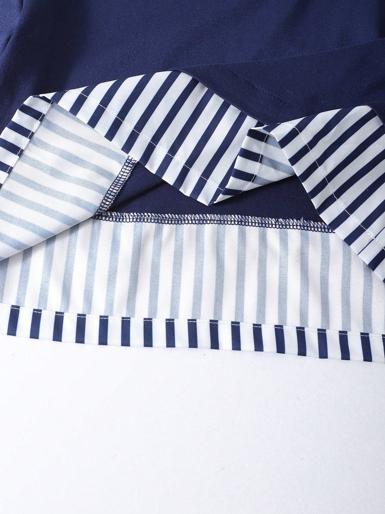 2pcs Big Girls Crop Tee & Striped Wide-Leg Pants Set - Midnight | 2...