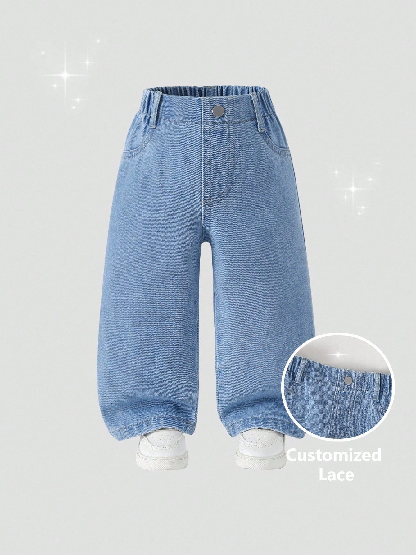 Boys Wide-Leg Barrel Denim Jeans - Chambray | 21 Century Kids