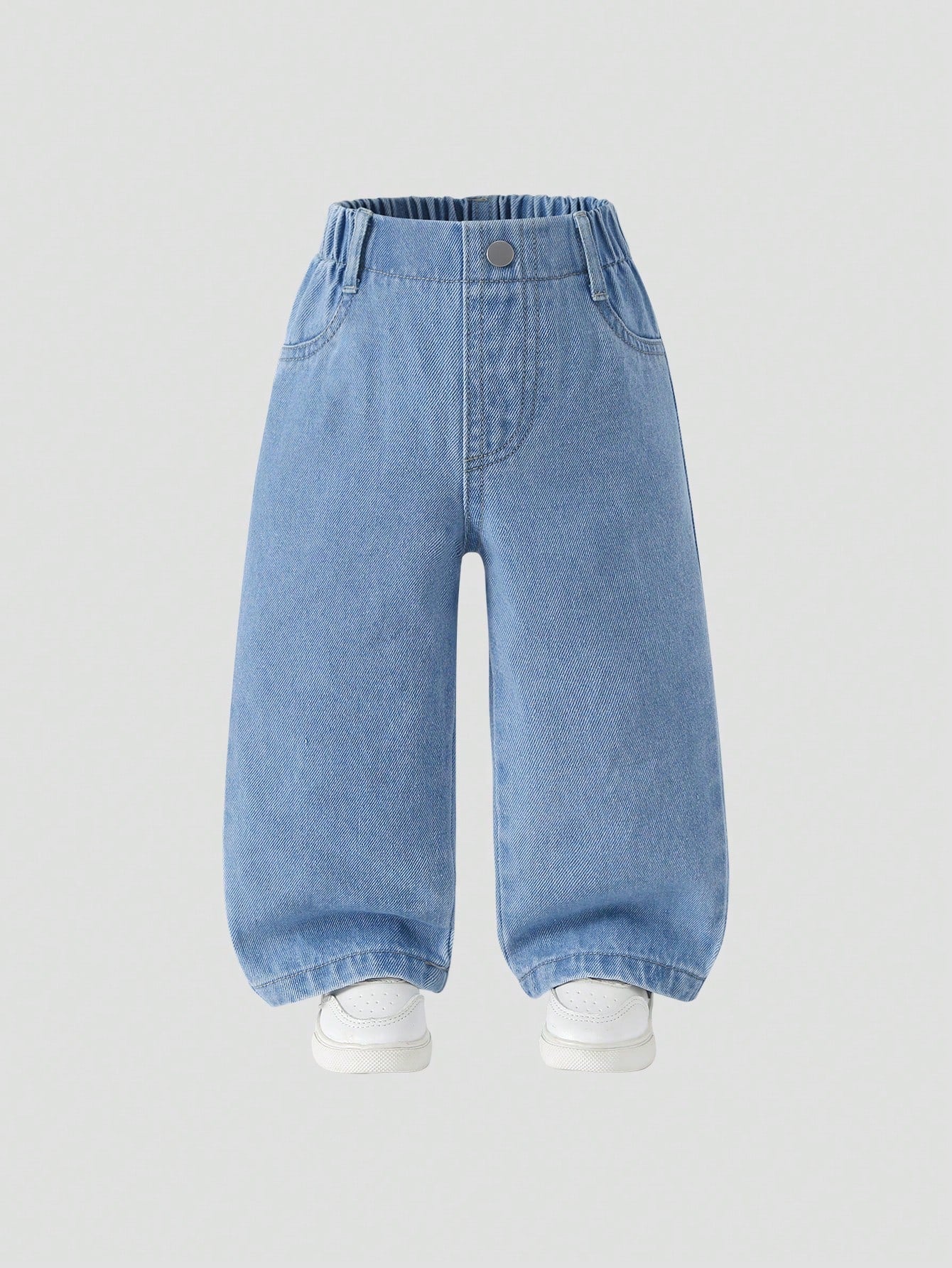 Boys Wide-Leg Barrel Denim Jeans - Chambray | 21 Century Kids