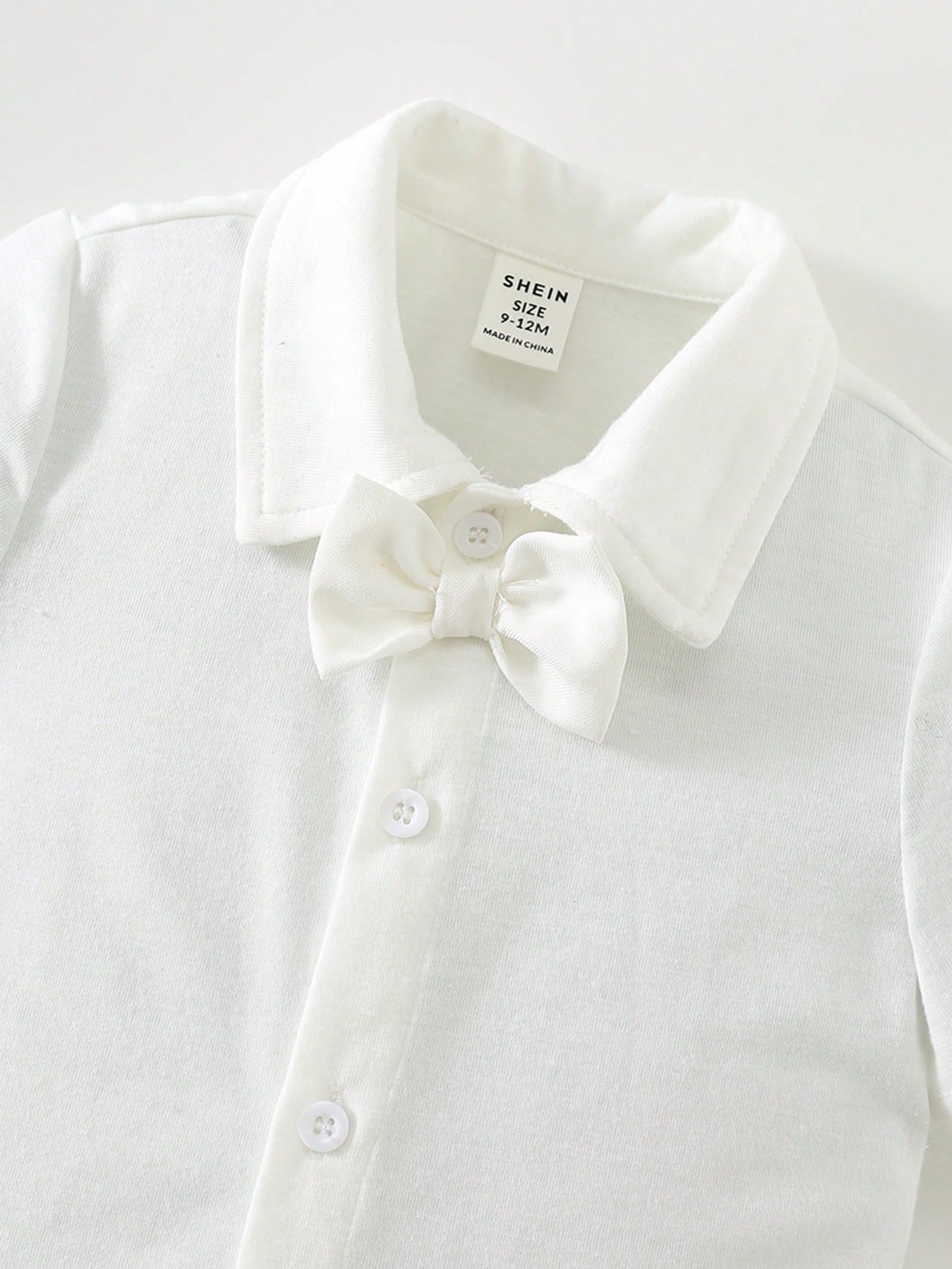 3pcs Boys Shirt, Shawl Collar Waistcoat & Shorts Set - Ivory | 21 C...