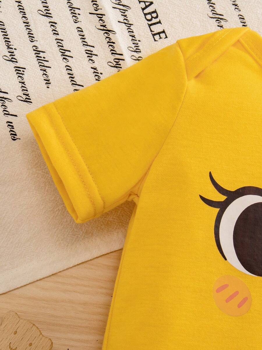 2pcs Baby Boys Duck Face Bodysuit & Shorts Set - Buttercup | 21 Cen...