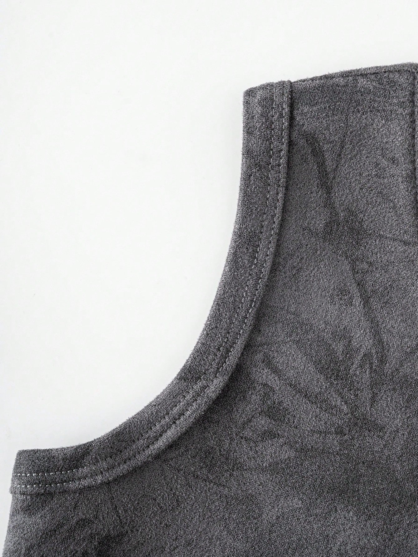 2pcs Little Boys NY Leaf Print Tank & Shorts Set - Graphite