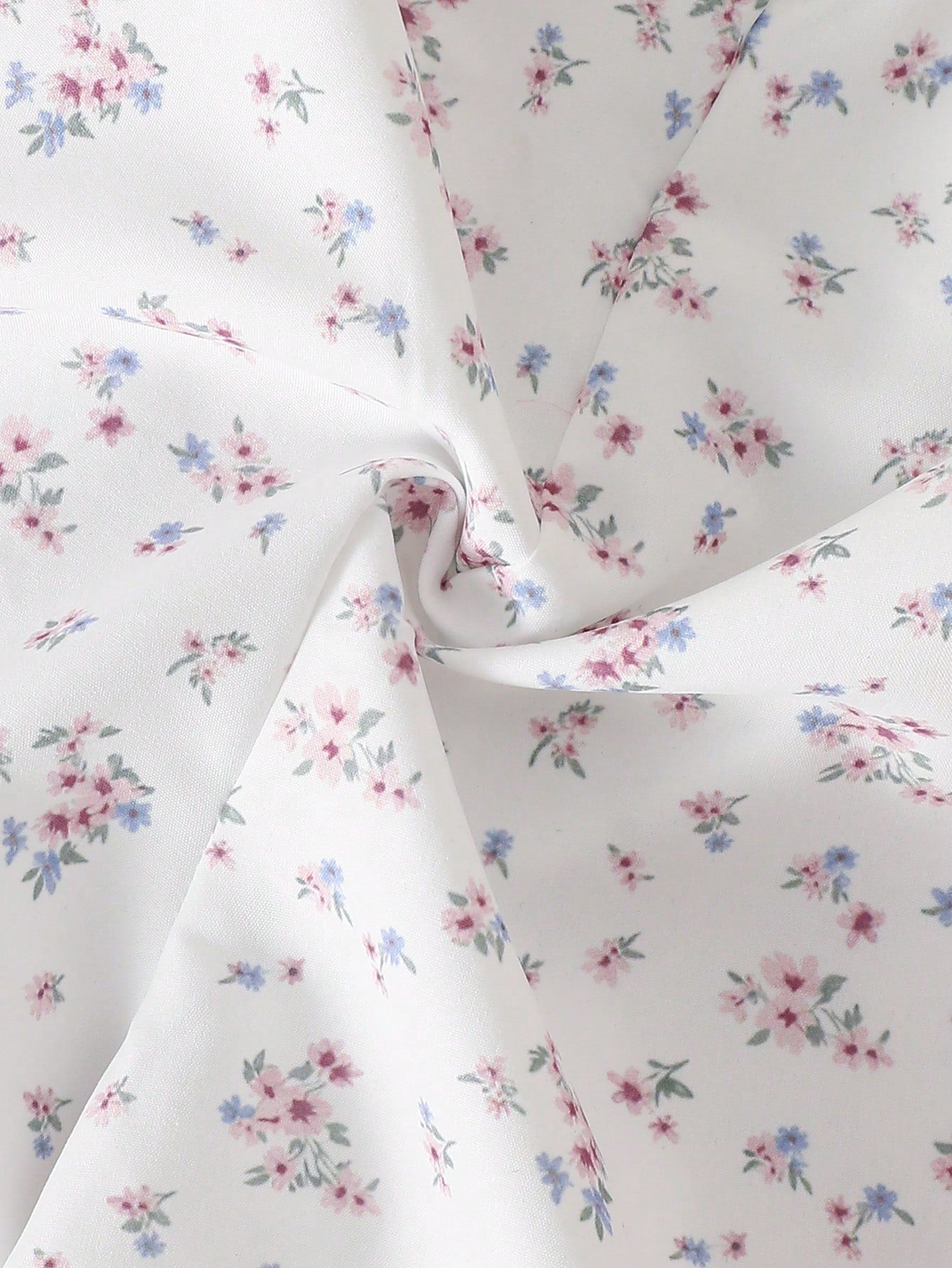 Girls Ditsy Floral Bow-Trim Dungaree Overalls - Ivory | 21 Century ...