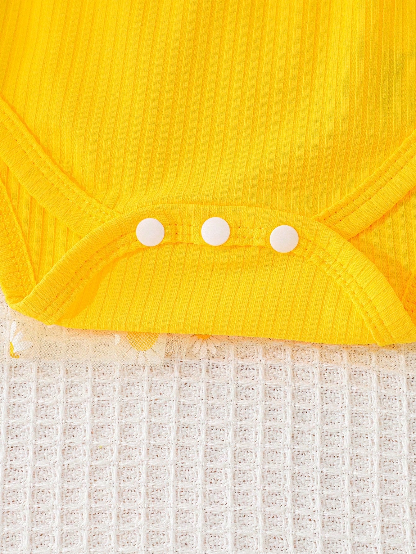 Baby Girls Daisy Tulle Lace Ruffle Bow Romper Dress - Buttercup | 2...