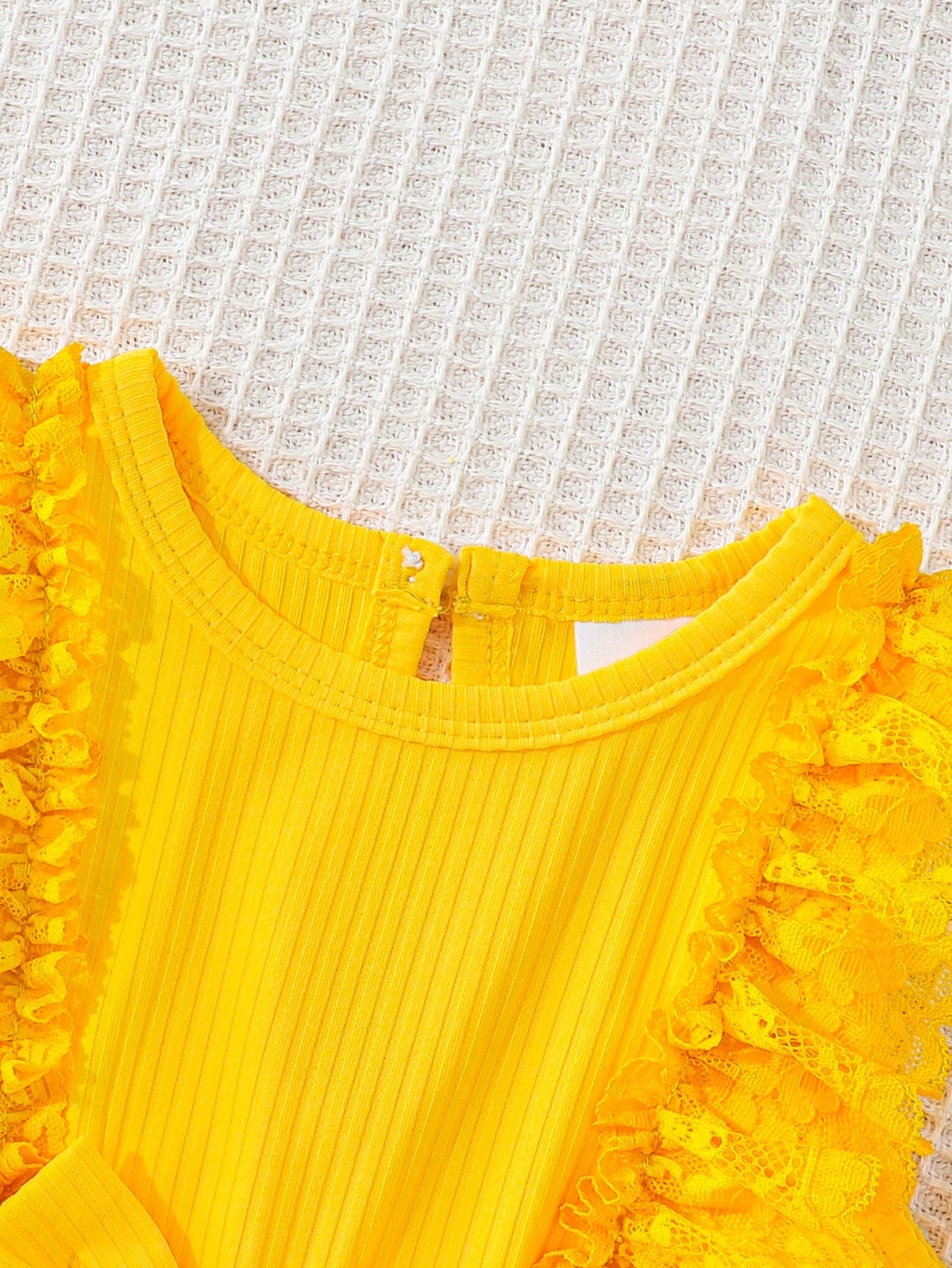 Baby Girls Daisy Tulle Lace Ruffle Bow Romper Dress - Buttercup | 2...