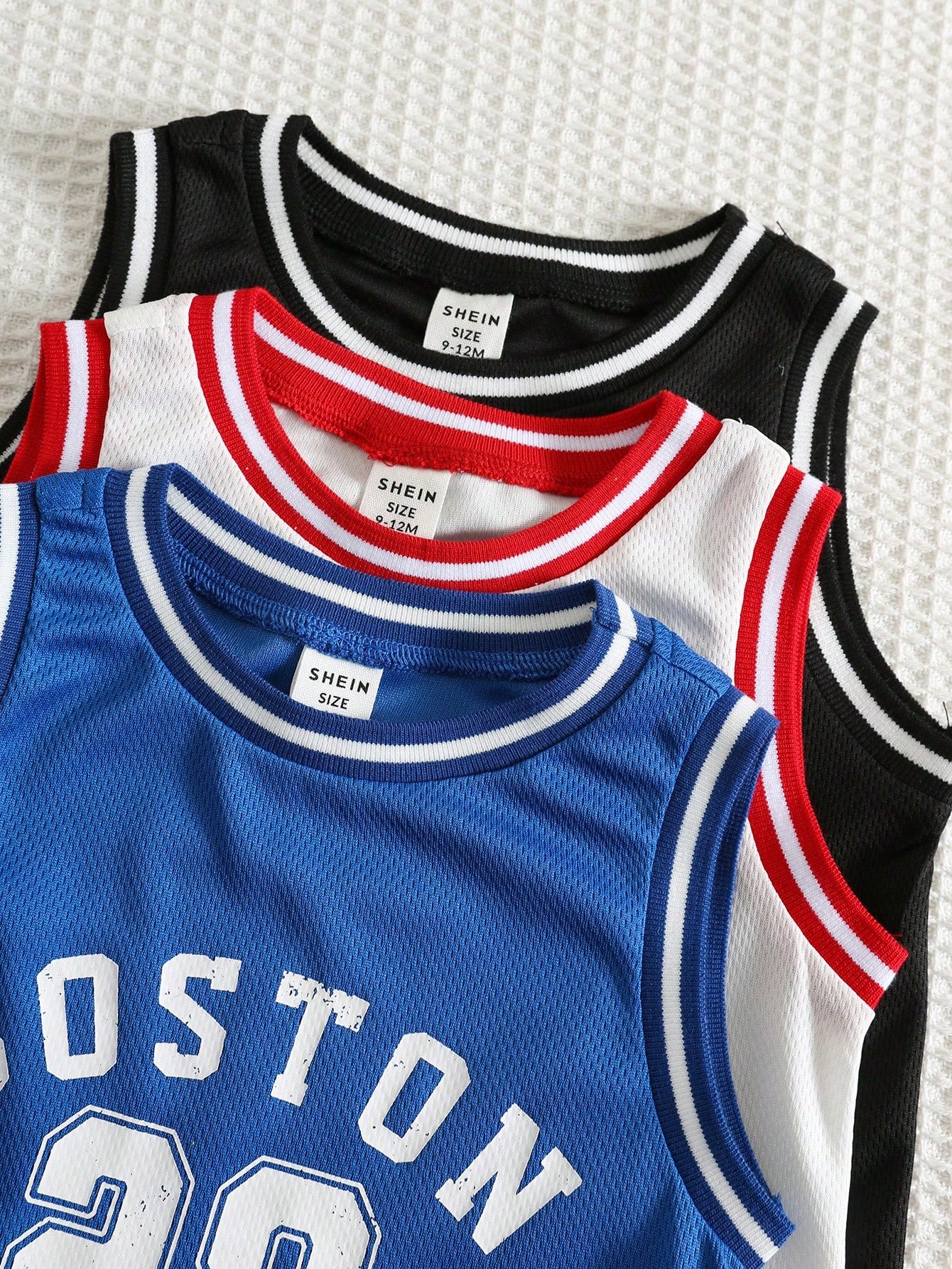 3pcs Boys Basketball Jersey Sleeveless Romper Set - Cobalt | 21 Cen...