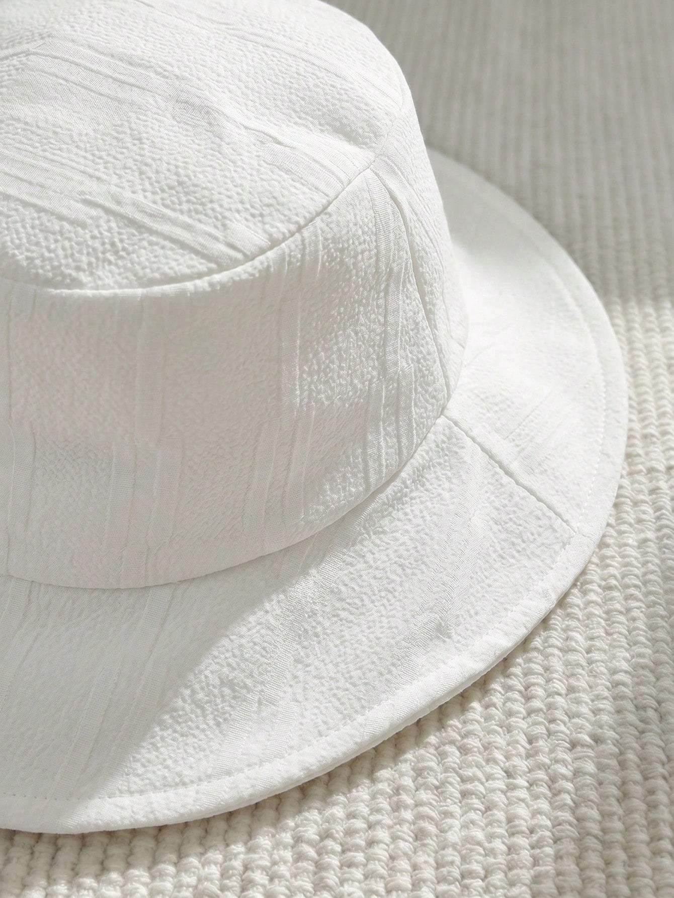 Baby Boys Bib Overall & Bucket Hat Set - Ivory