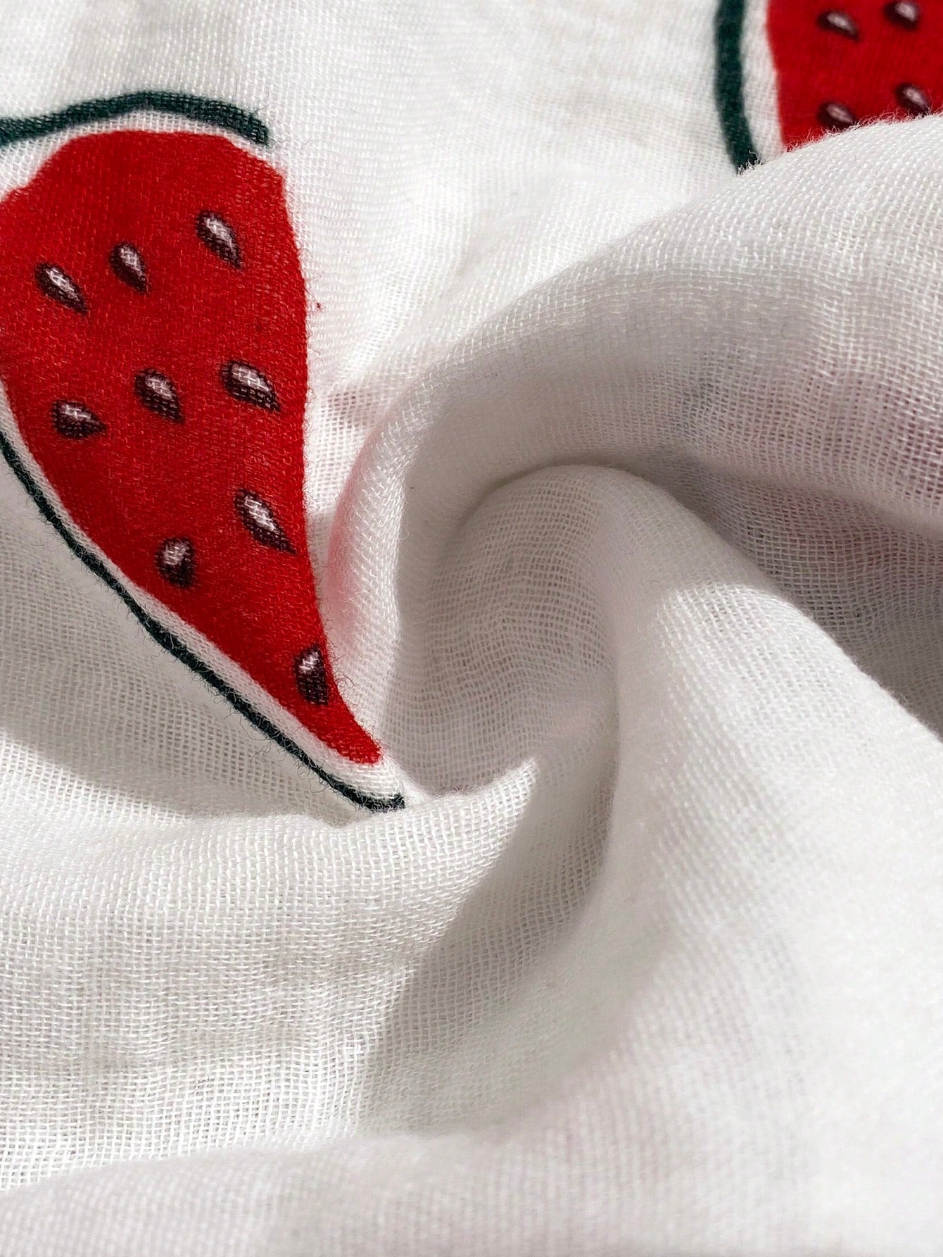Baby Boys Watermelon Print Collar Shirt & Shorts Set - Isabelline