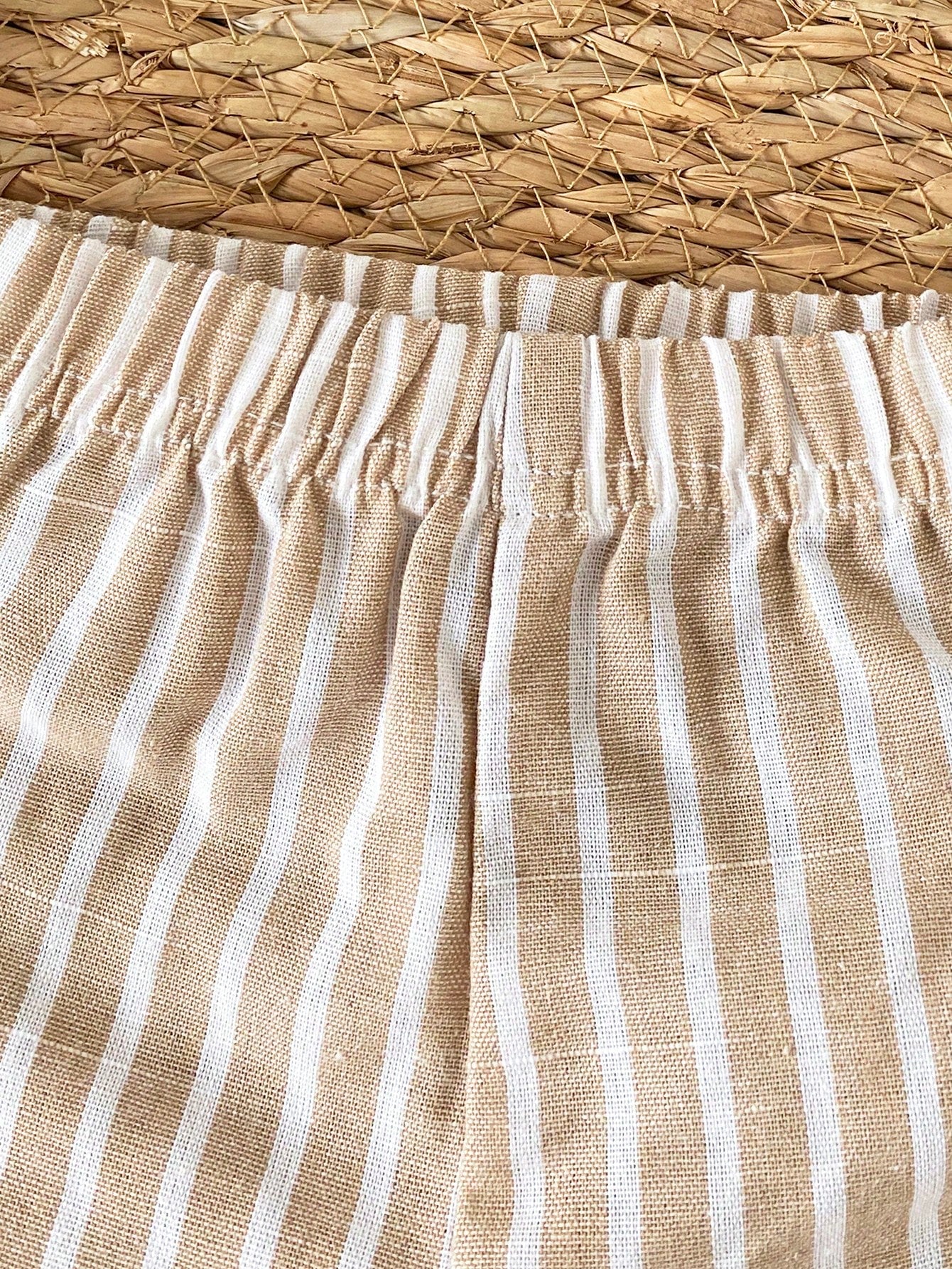 Baby Boys Linen Blend Button-Front Shirt & Shorts Set - Ivory