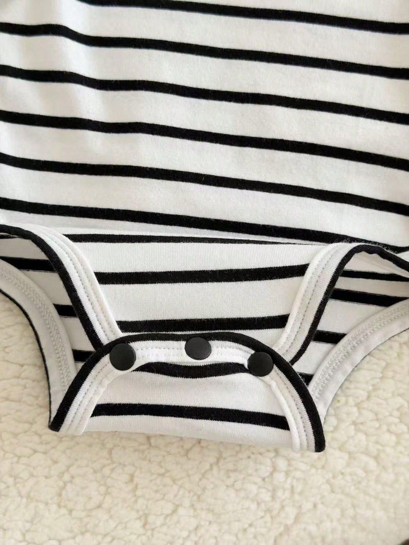 6pcs Baby Boys Bear Appliqué Bodysuit & Jogger Set - Ivory | 21 Cen...