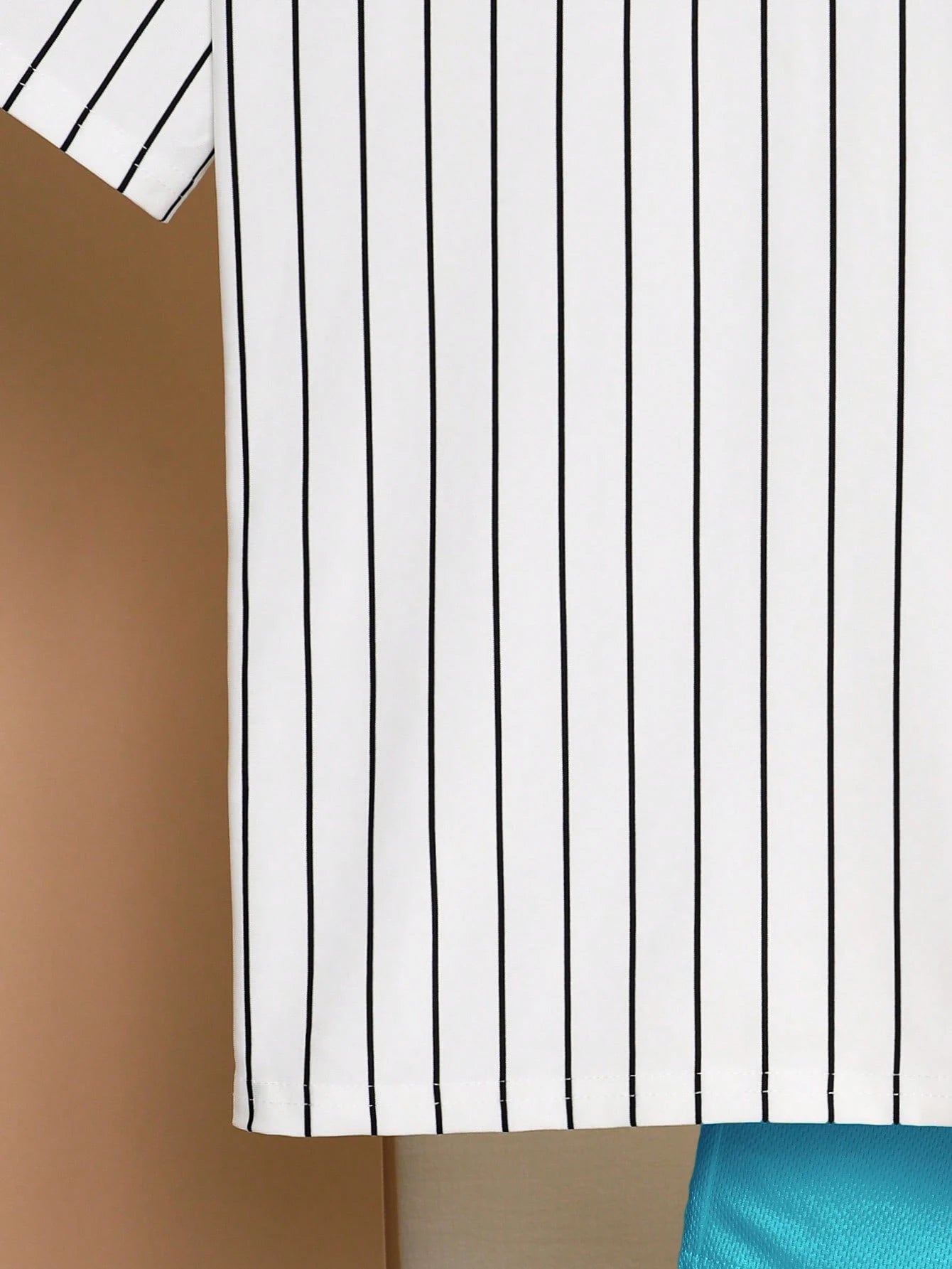 2pcs Big Boys Los Angeles Pinstripe Tee & Shorts Set - Ivory | 21 C...