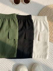 6pcs Boys Graphic Tee & Shorts Set - Onyx