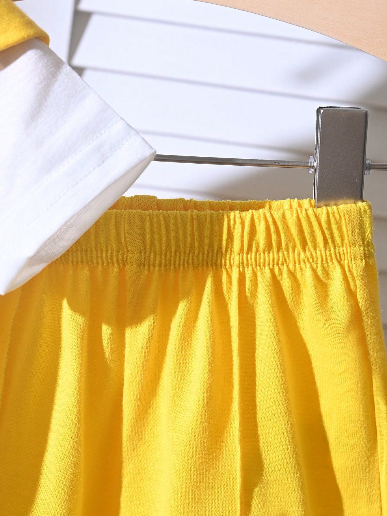2pcs Boys Shoulder-Tie Tee & Shorts Set - Buttercup | 21 Century Kids