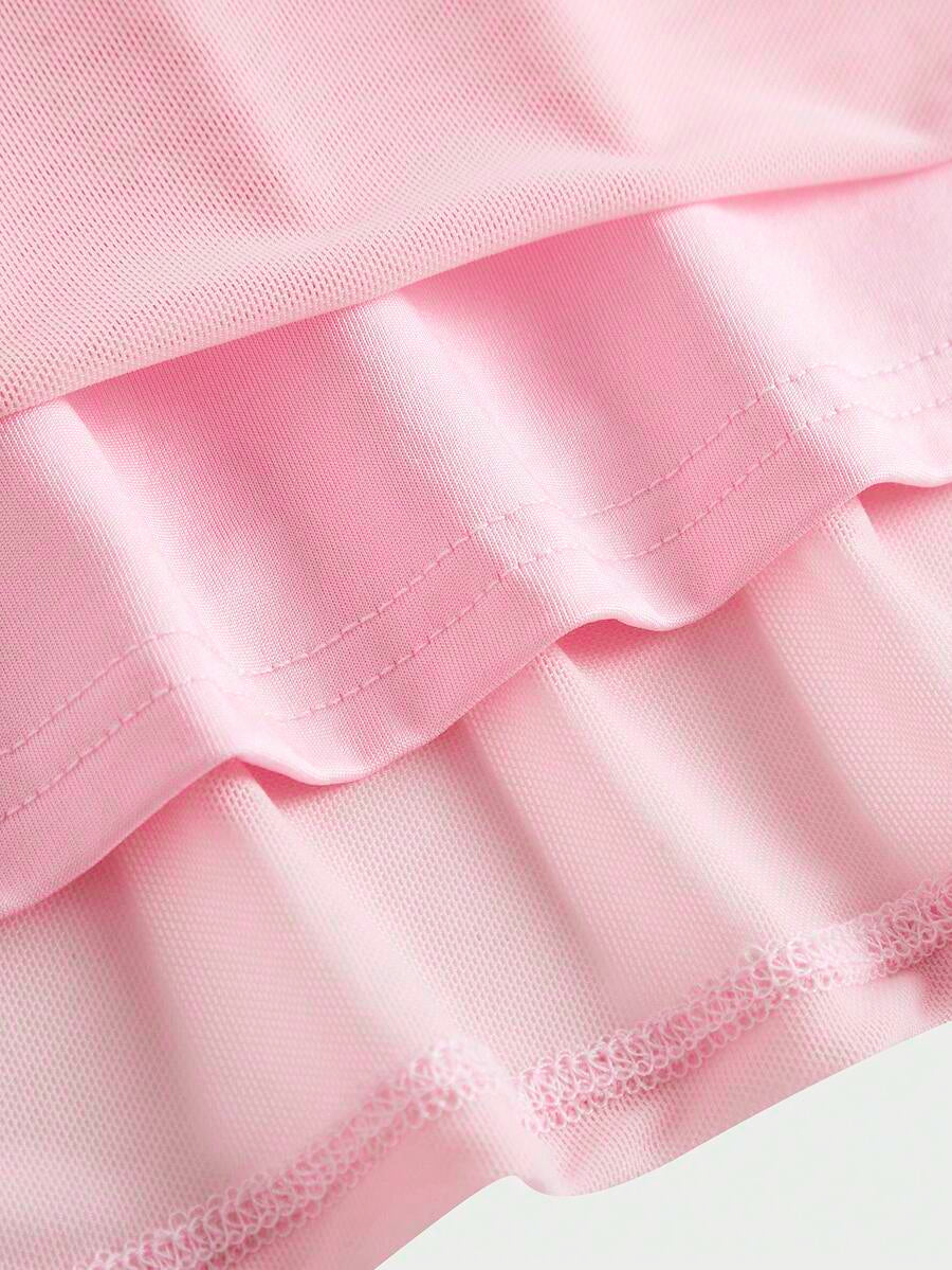 Big Girls 3D Rosette Halter Chiffon Maxi Dress - Blush | 21 Century...