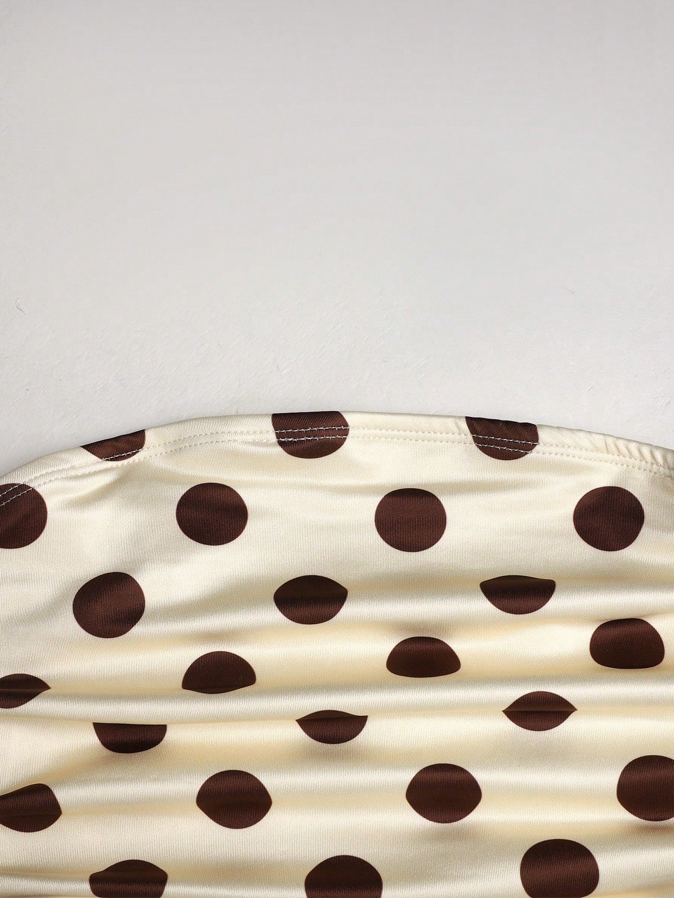 Big Girls Polka Dot Ruched Strapless A-Line Dress - Ecru | 21 Centu...