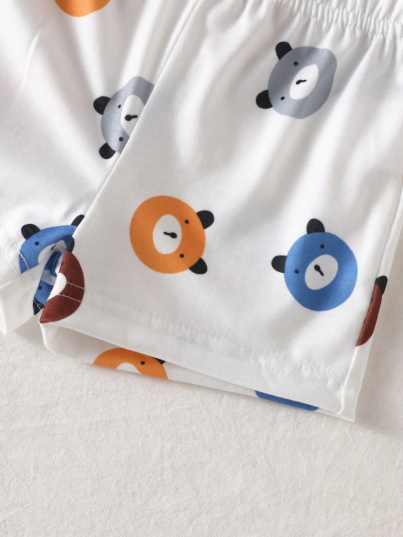 2pcs Baby Boys Bear Appliqué Tee & Shorts Set - Midnight | 21 Centu...