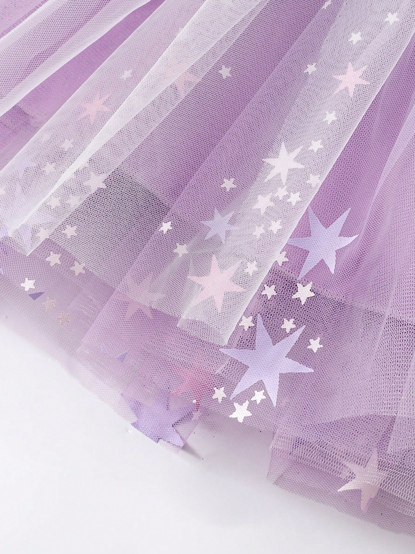 Girls Star Appliqué Satin & Tulle Ball Gown - Wisteria | 21 Century...