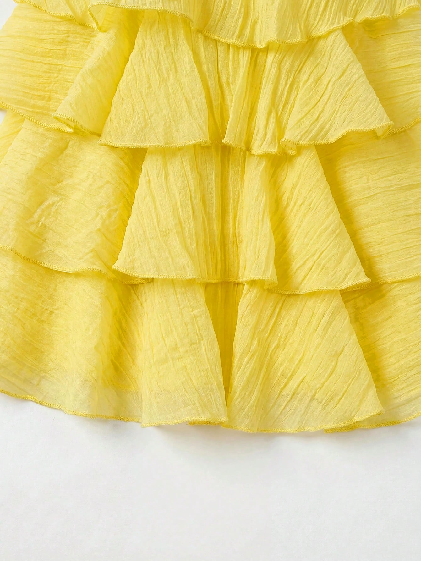 Girls Rose Corsage Tiered Halter Dress - Buttercup | 21 Century Kids
