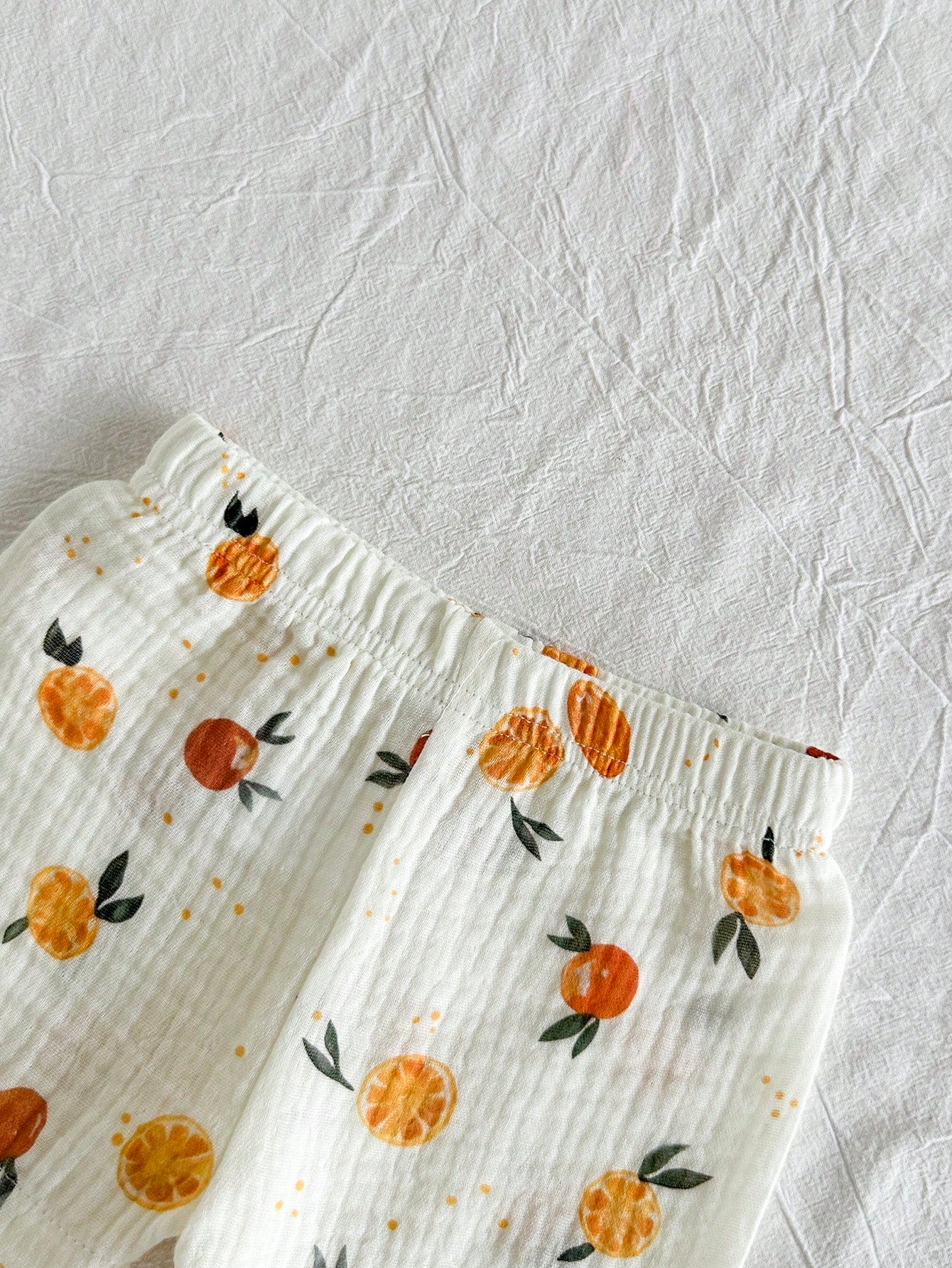 2pcs Baby Boys Citrus Print Shirt & Shorts Set - Ivory | 21 Century...