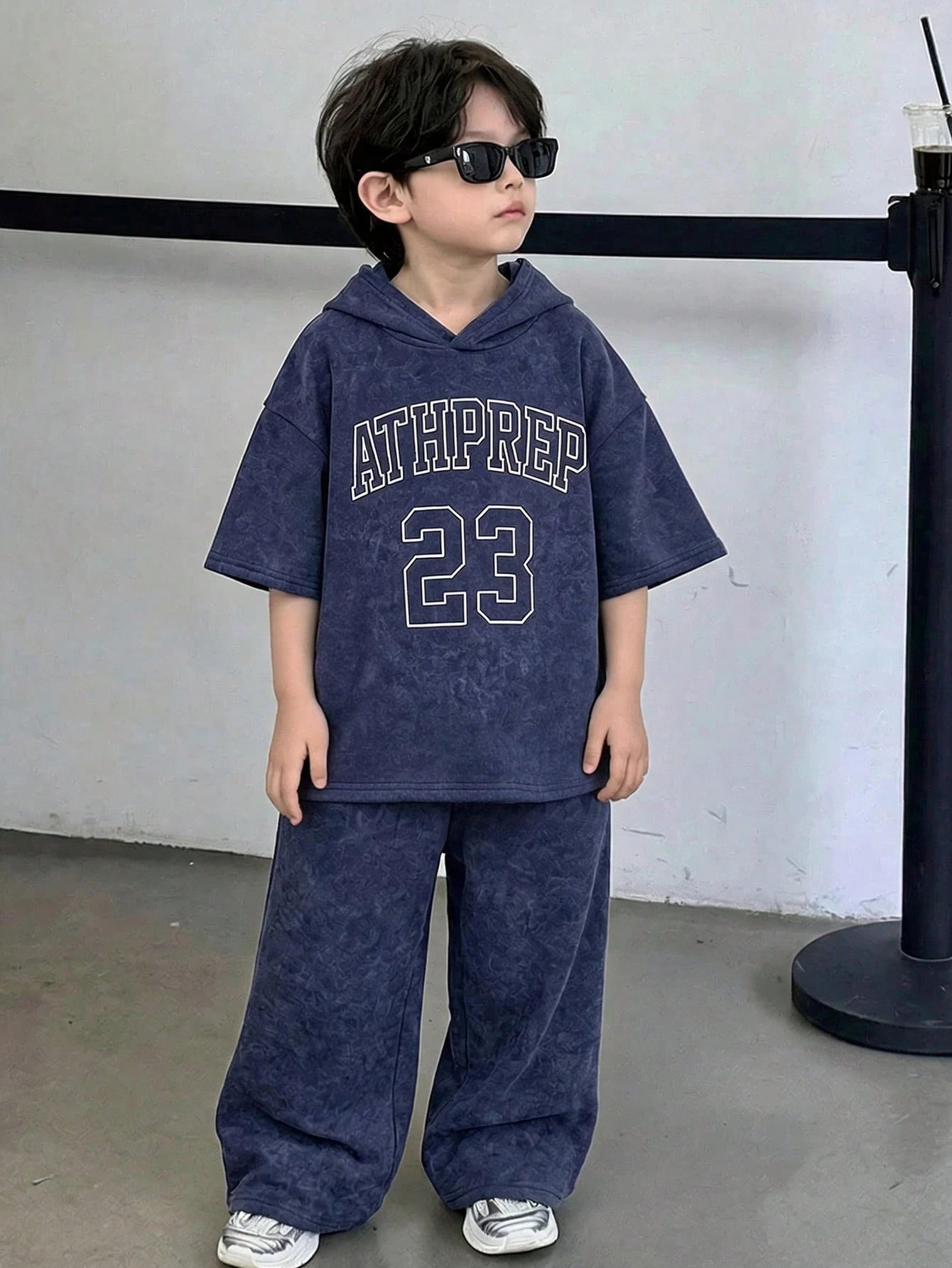 2pcs Big Boys Collegiate Graphic Hoodie Tee & Sweatpants Set - Indi...