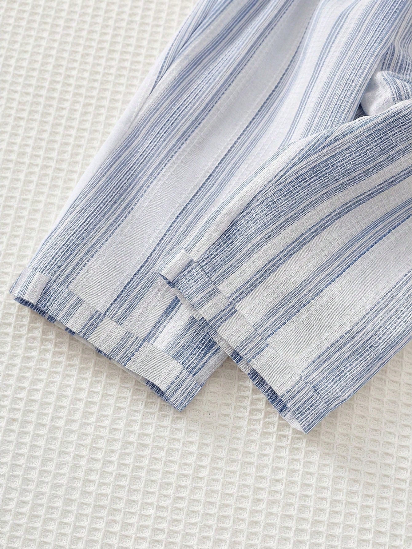 Boys Vertical Stripe Drawstring Tapered Trousers - Periwinkle | 21 ...