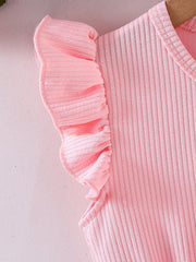 Girls Ribbed Bodice Star Tulle Bow Party Dress - Blush | 21 Century...