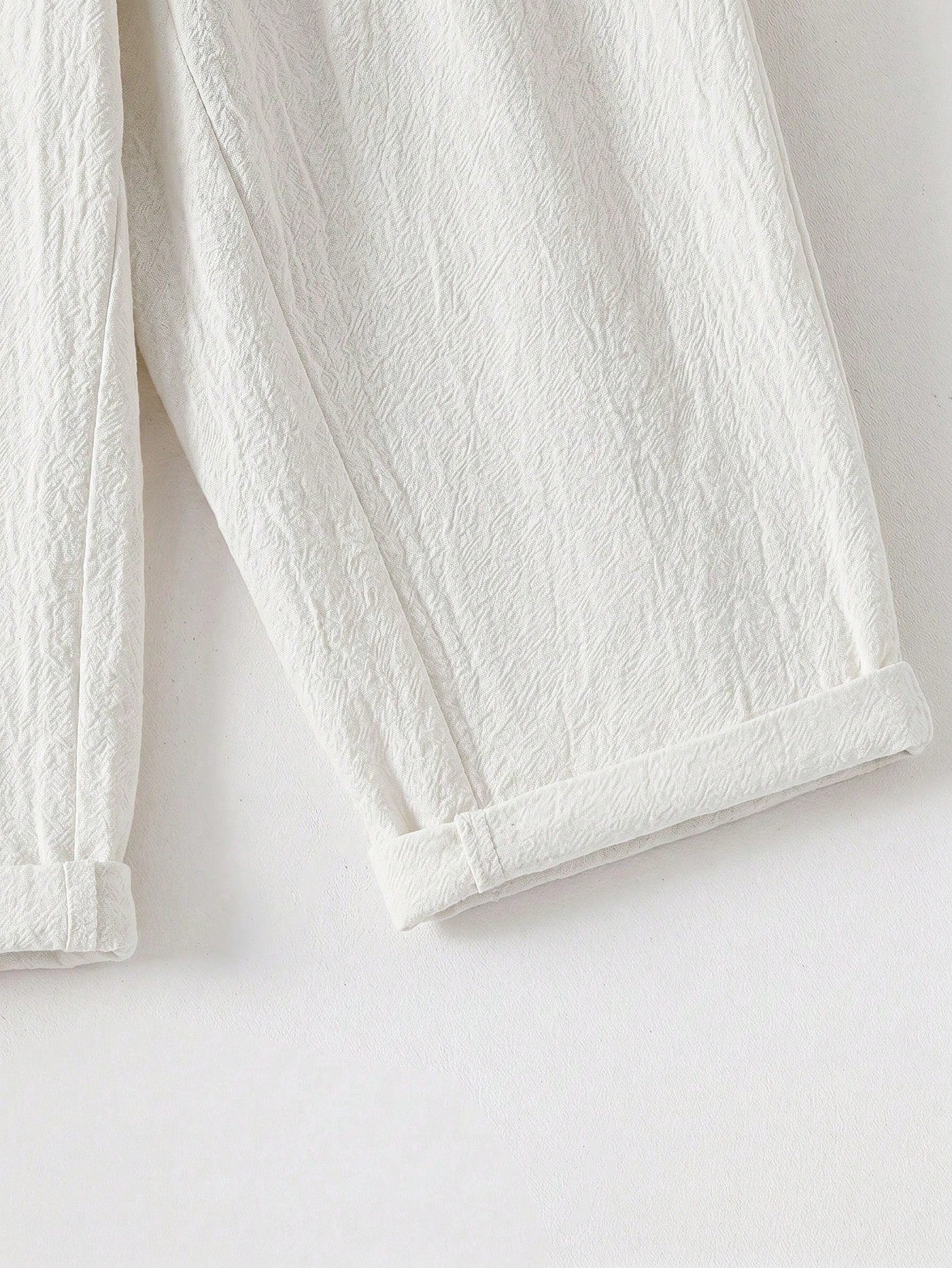 Boys Pleated Tapered Trousers with Cuffed Hem - Ivory | 21 Century ...
