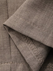 2pcs Boys Linen-Texture Shirt & Wide-Leg Trousers Set - Wenge | 21 ...
