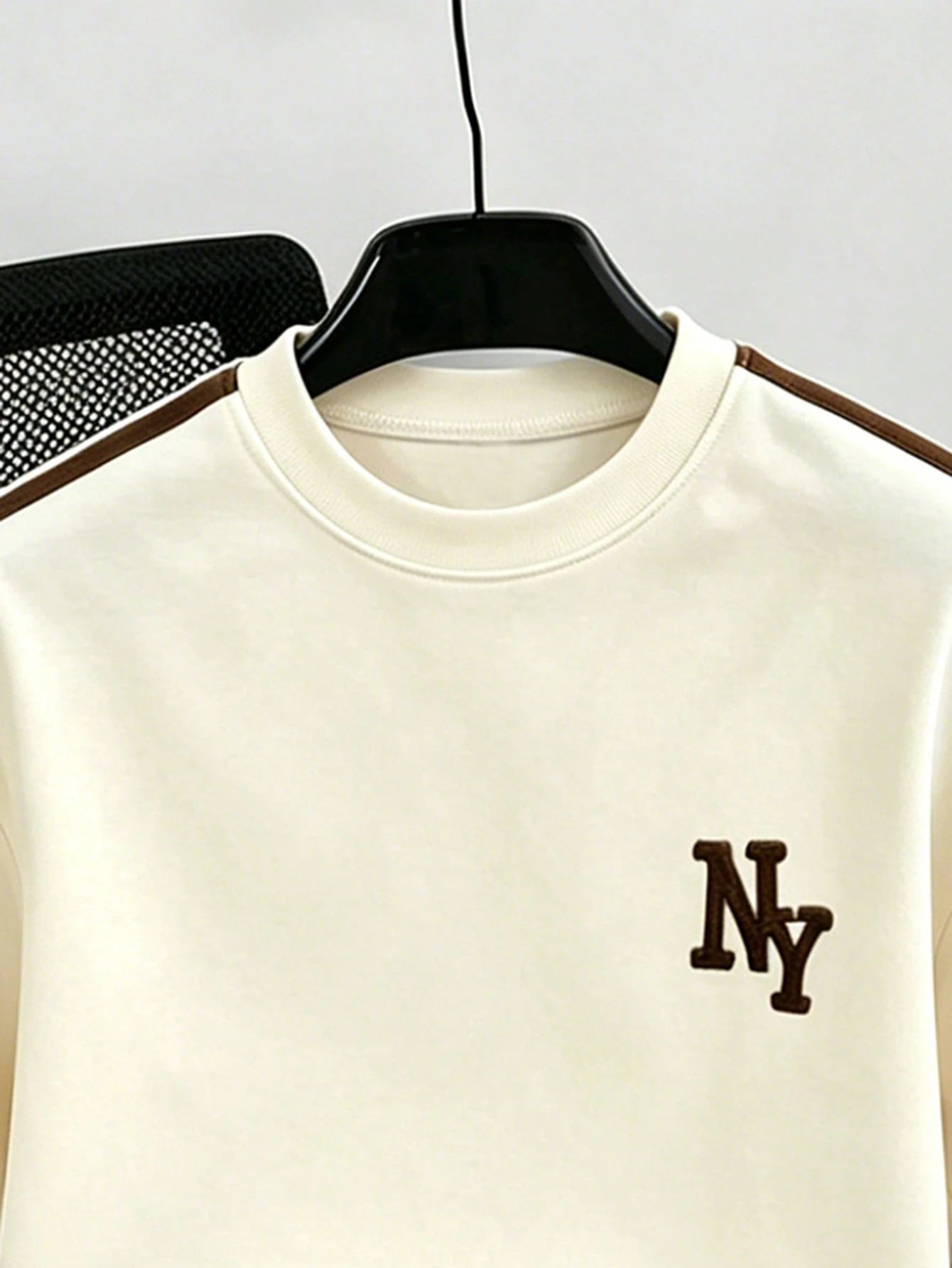 2pcs Big Boys NY Embroidered Varsity Tee & Shorts Set - Ivory | 21 ...