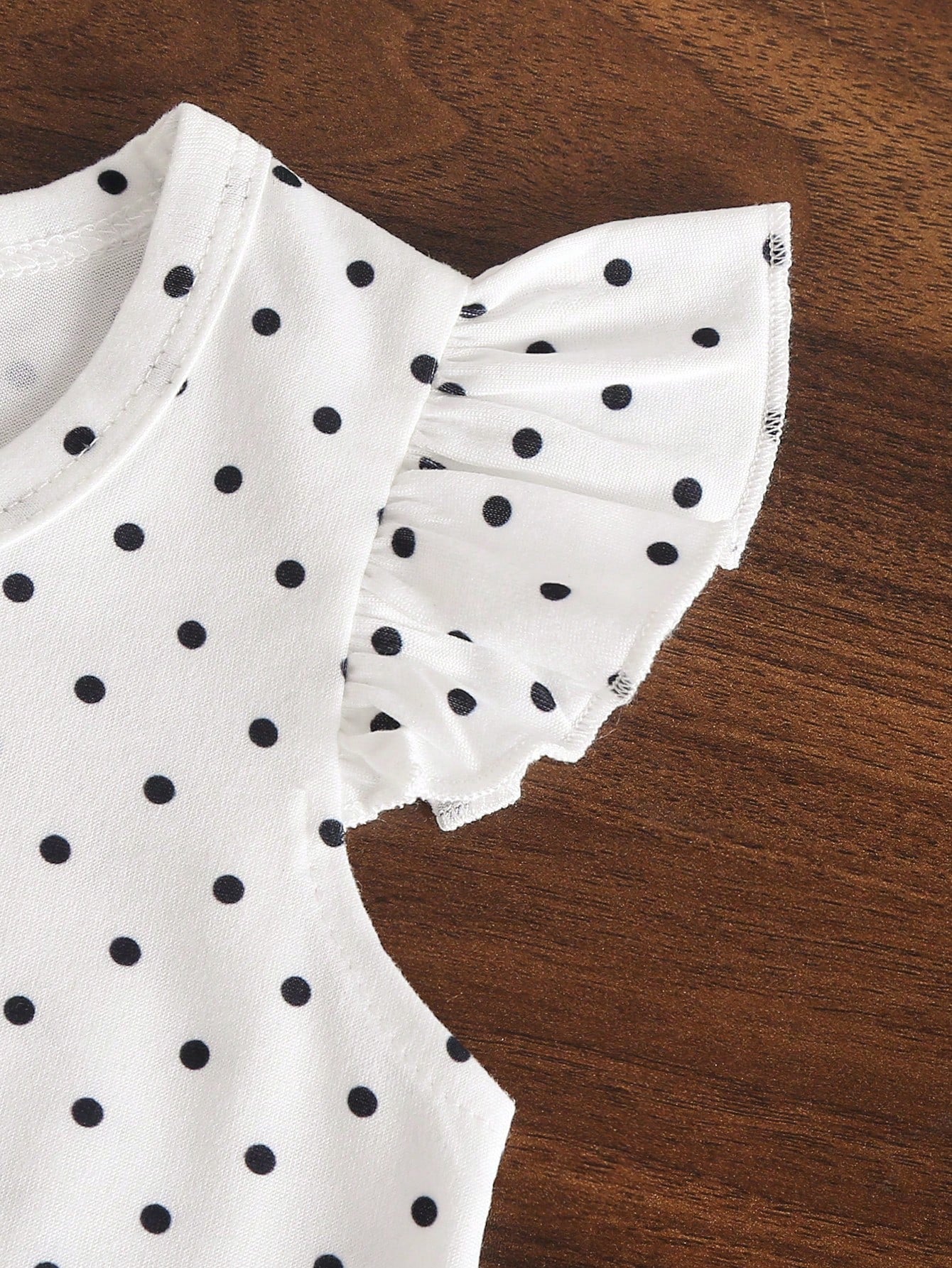 8pcs Girls Flutter Sleeve Tee & Shorts Sets - Ivory | 21 Century Kids