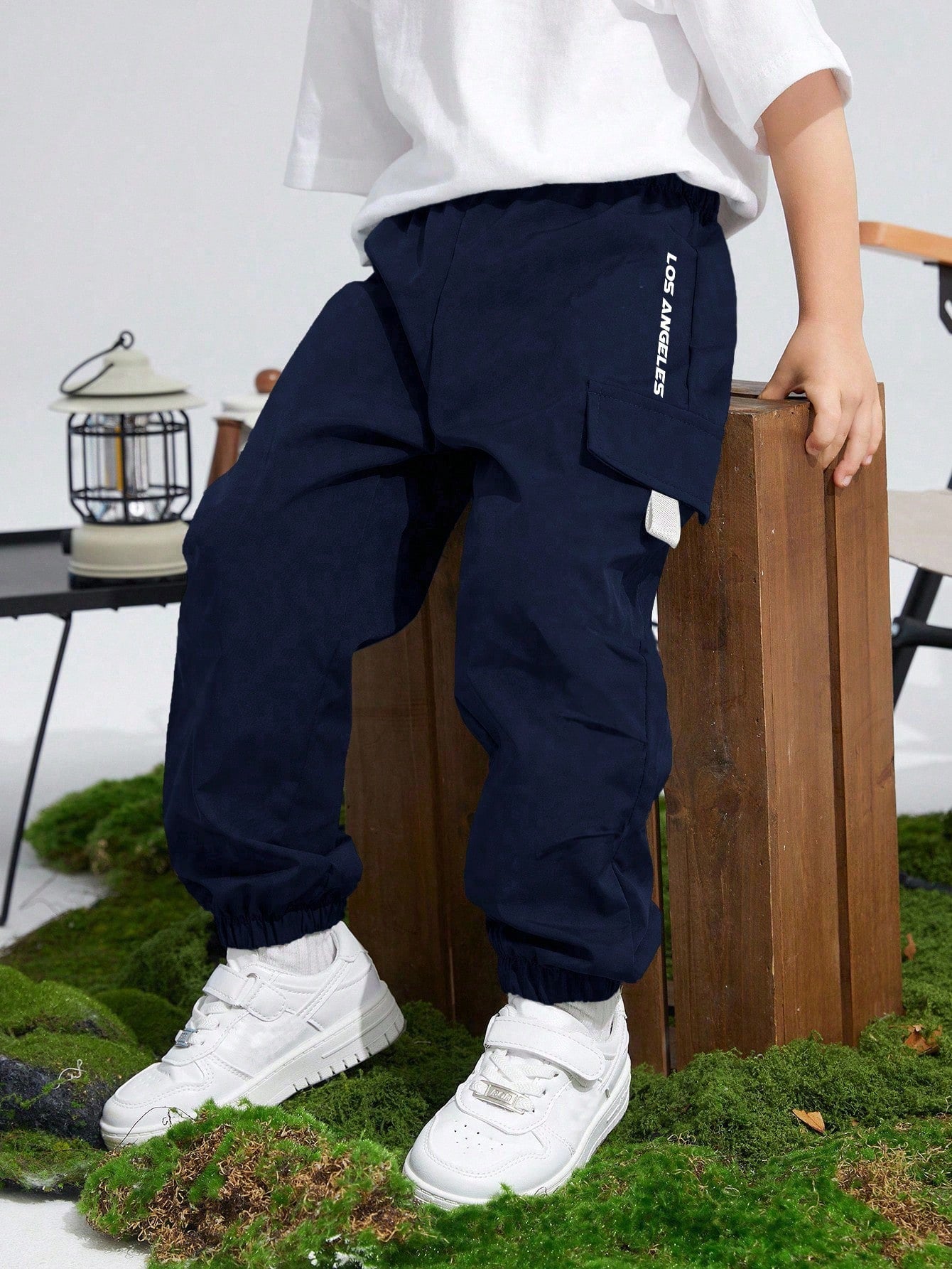 Big Boys Los Angeles Graphic Cargo Jogger Pants - Midnight | 21 Cen...