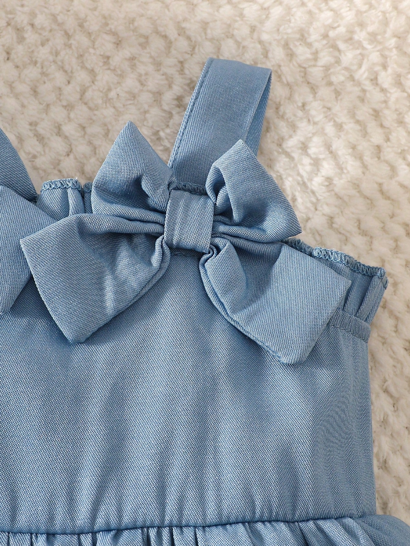 2pcs Baby Girls Floral Embroidered Bow Camisole Top & Bloomer Set -...