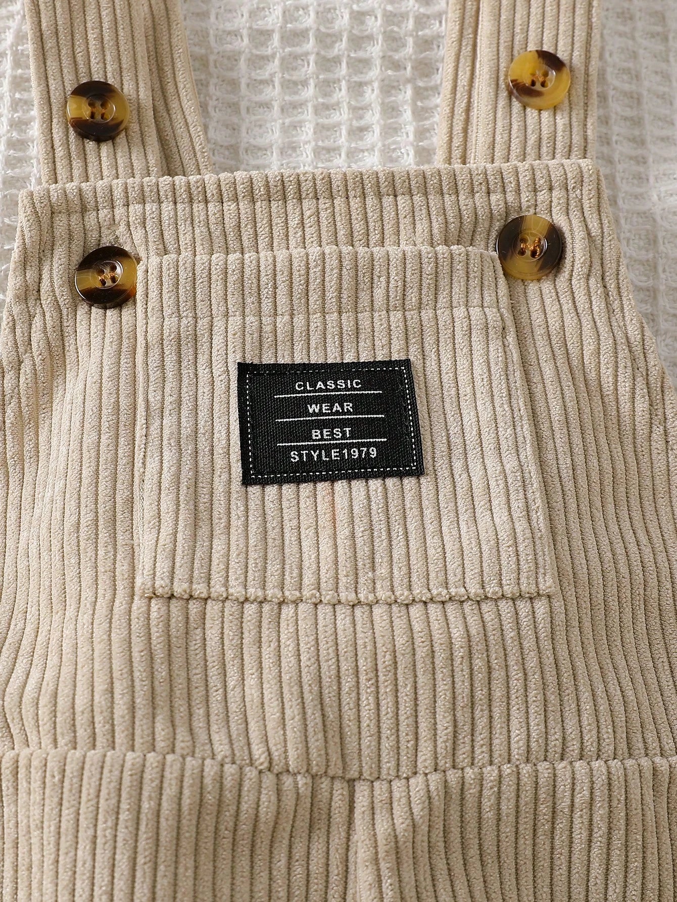 Boys Corduroy Dungaree Overalls - Griege | 21 Century Kids