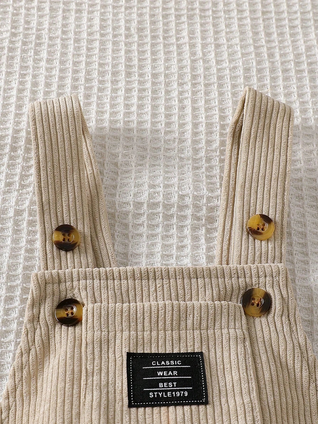 Boys Corduroy Dungaree Overalls - Griege | 21 Century Kids